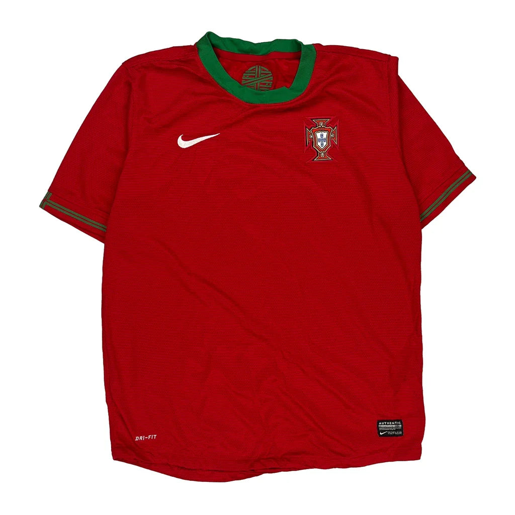 Buy Age 13-15 2012 Portugal Home Nike Football Shirt - XL Red Polyester Refurbished - $12.05 Age 13-15 2012 Portugal Home Nike Football Shirt - XL Red Polyester Refurbished - Thrifted (note: this is a term often used to describe second- refurbished available on Cerqular
