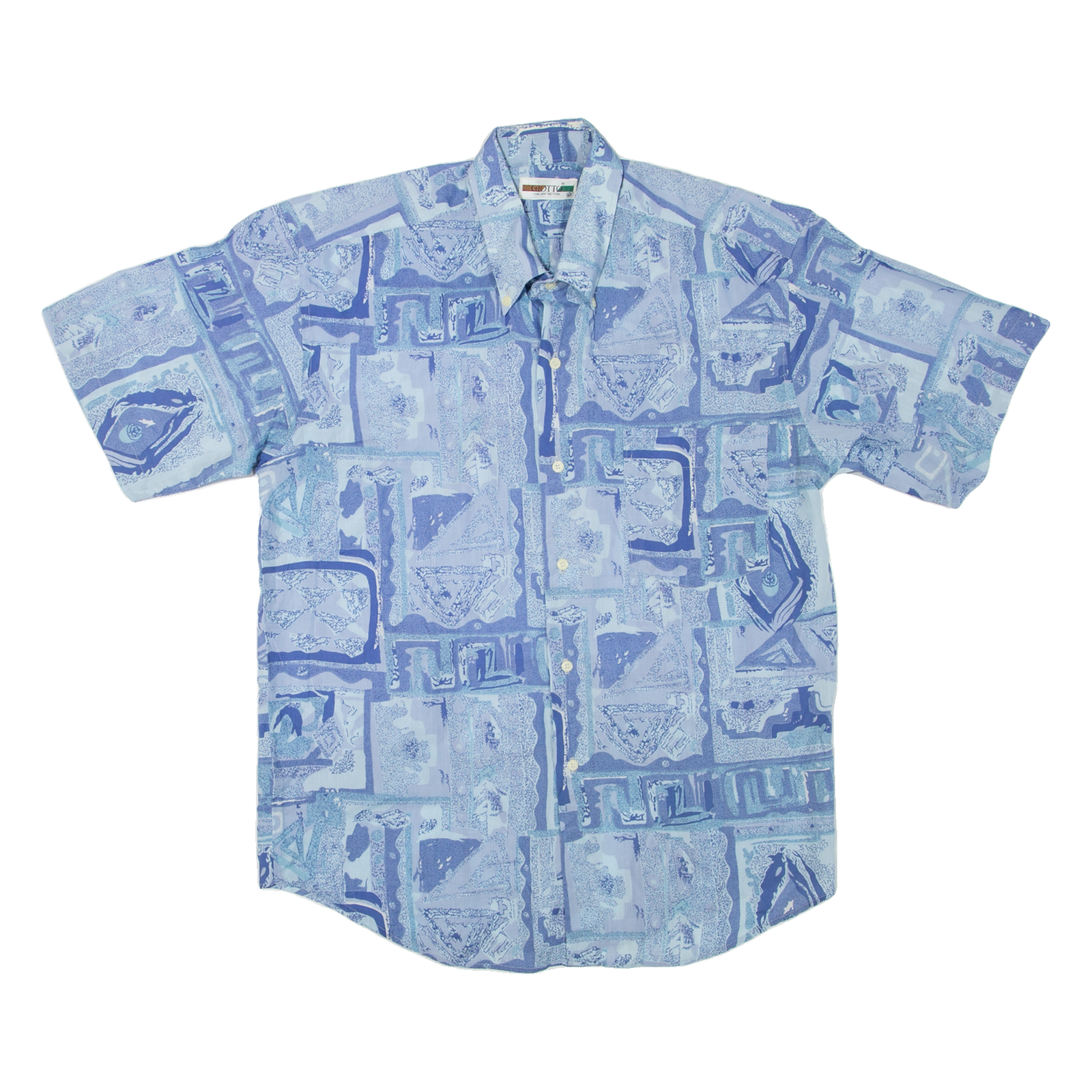 Buy GIOTTO Mens Shirt Blue 90s Crazy Pattern L Refurbished - $18.19 GIOTTO Mens Shirt Blue 90s Crazy Pattern L Refurbished - N/A refurbished available on Cerqular