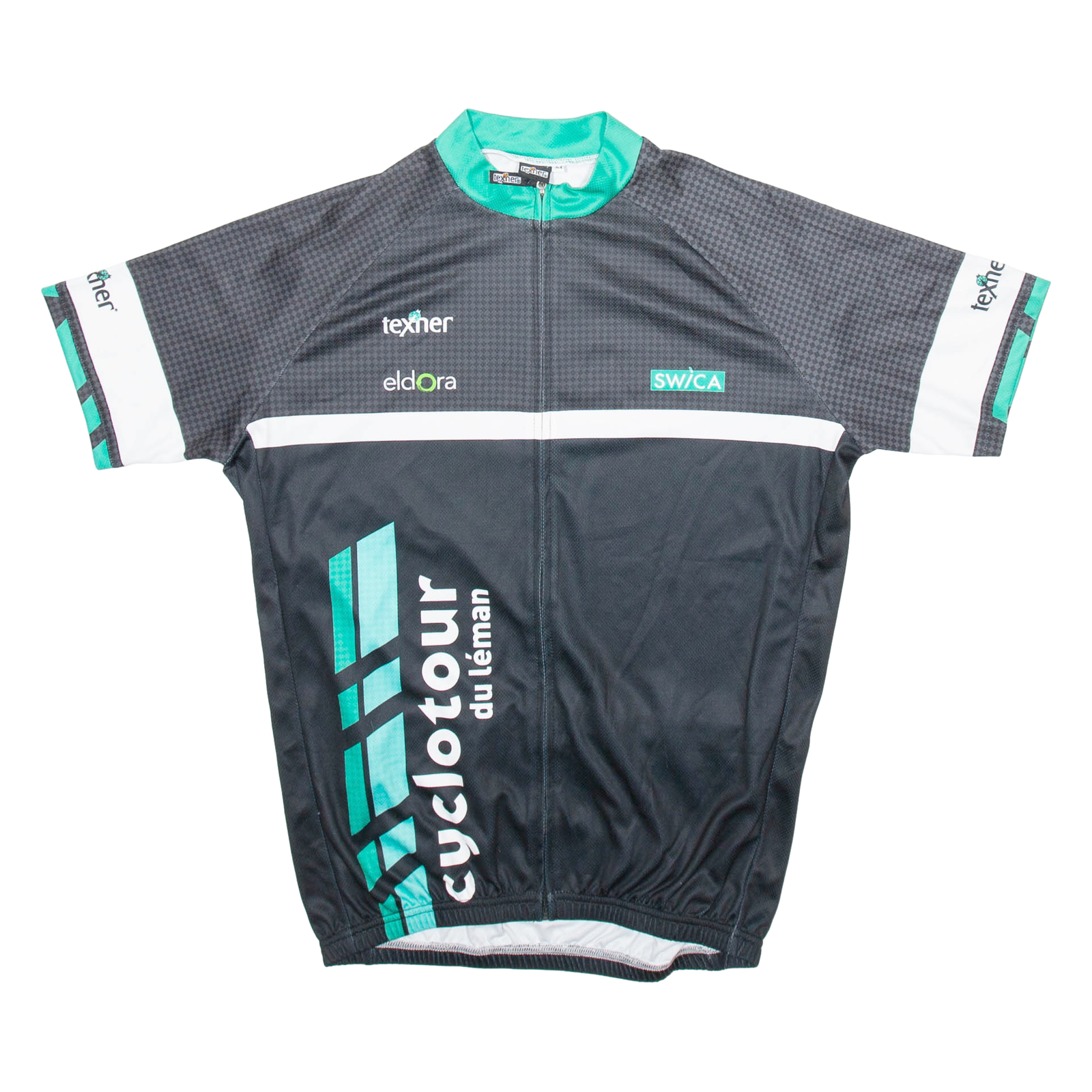 TEXNER Full Zip Cycling Mens Jersey Black M Refurbished - N/A refurbished available on Cerqular