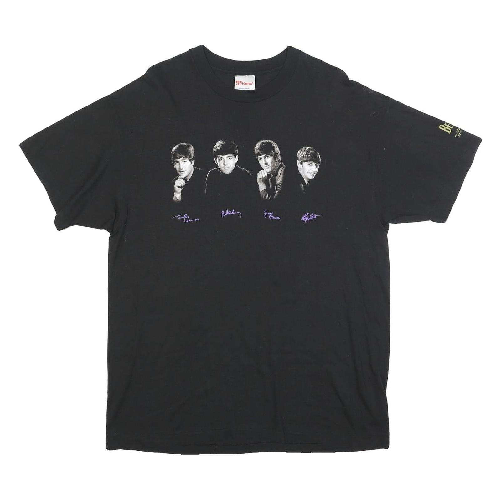 Buy HANES Mens Black The Beatles Graphic T-Shirt XL Short Sleeve Crew Neck Classic Refurbished - $25.99 HANES Mens Black The Beatles Graphic T-Shirt XL Short Sleeve Crew Neck Classic Refurbished - N/A refurbished available on Cerqular