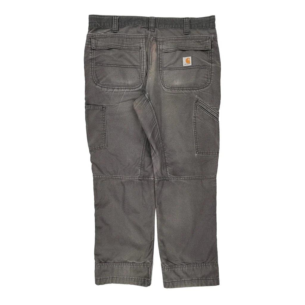 Carhartt Cargo Trousers - 36W 30L Grey Cotton Blend Refurbished - Thrifted (note: this is a term often used to describe second- refurbished available on Cerqular