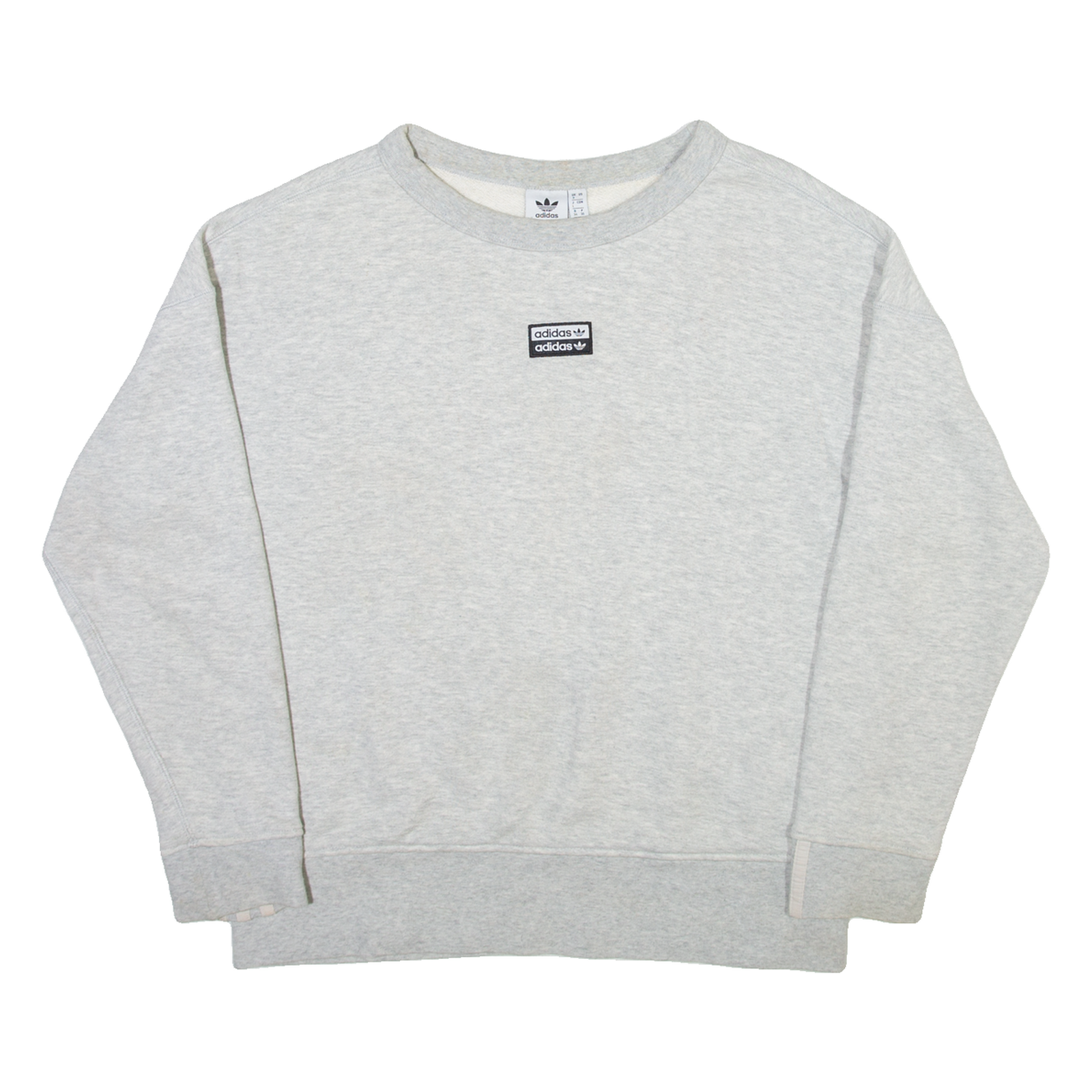 ADIDAS ORIGINALS Womens Sweatshirt Grey UK 8 Refurbished - N/A refurbished available on Cerqular