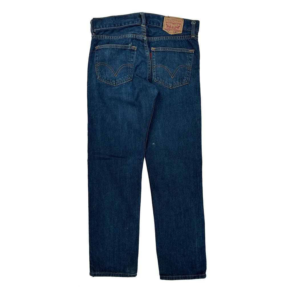Levis Jeans - 30W 30L Blue Denim Refurbished - Thrifted (note: this is a term often used to describe second- refurbished available on Cerqular