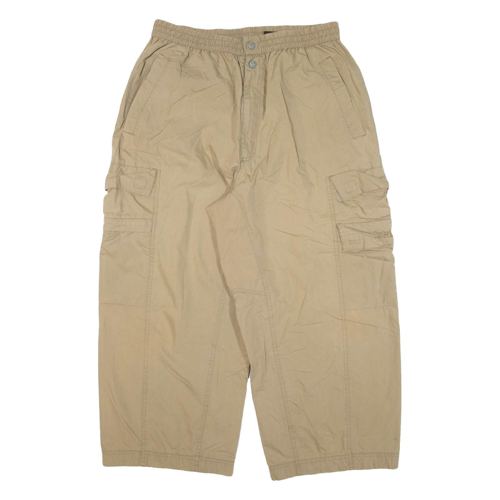 TIMBERLAND Cargo Cropped Mens Trousers Beige Loose Straight W30 L24 Refurbished - N/A refurbished available on Cerqular