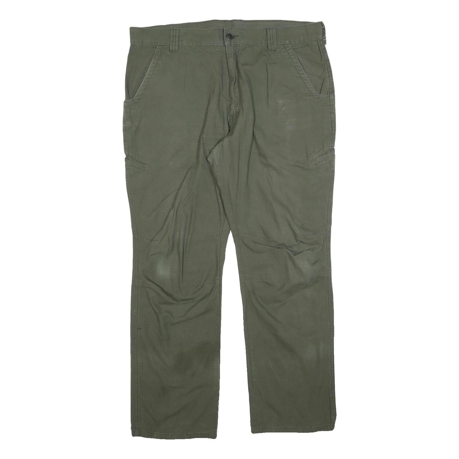 DICKIES Mens Cotton Blend Green Relaxed Straight Trousers W38 L32 Workwear Refurbished - N/A refurbished available on Cerqular