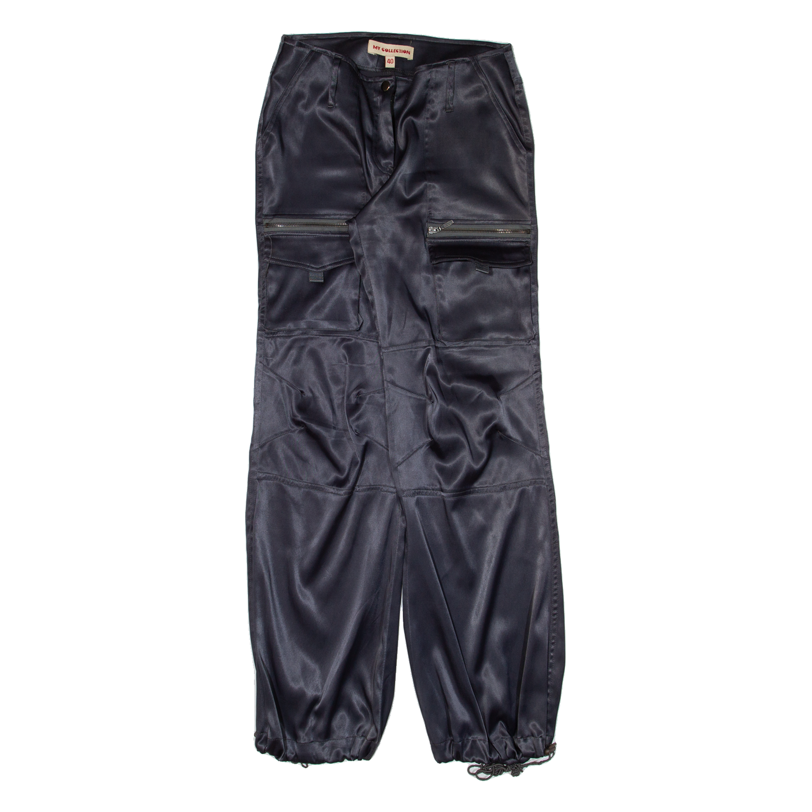 MY COLLECTION Cargo Womens Trousers Blue Loose Straight W29 L31 Refurbished - N/A refurbished available on Cerqular
