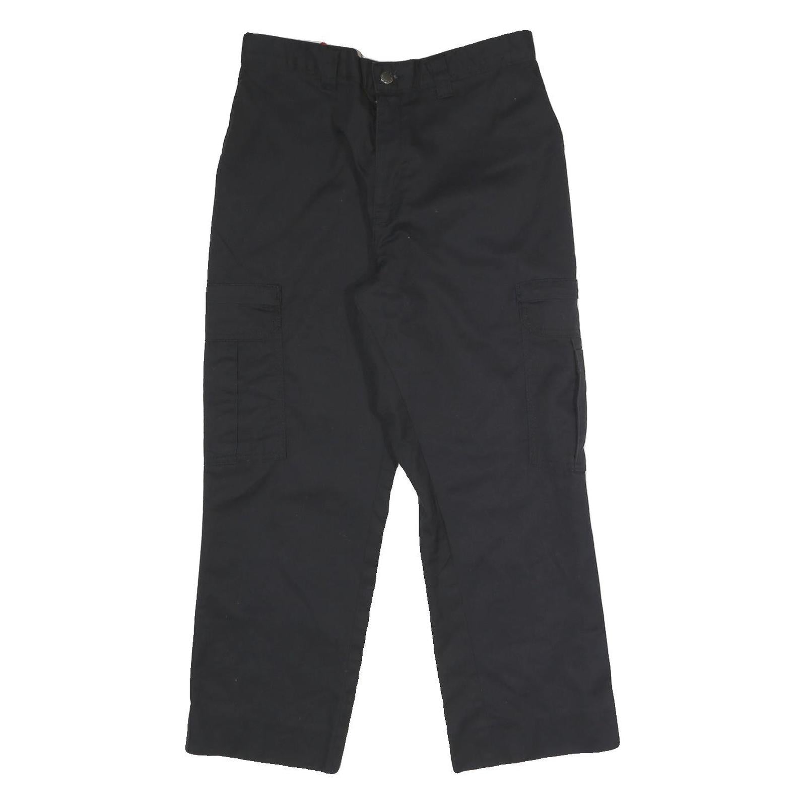 DICKIES Mens Cotton Blend Black Regular Cargo Trousers W29 L25 Workwear Zip Refurbished - N/A refurbished available on Cerqular