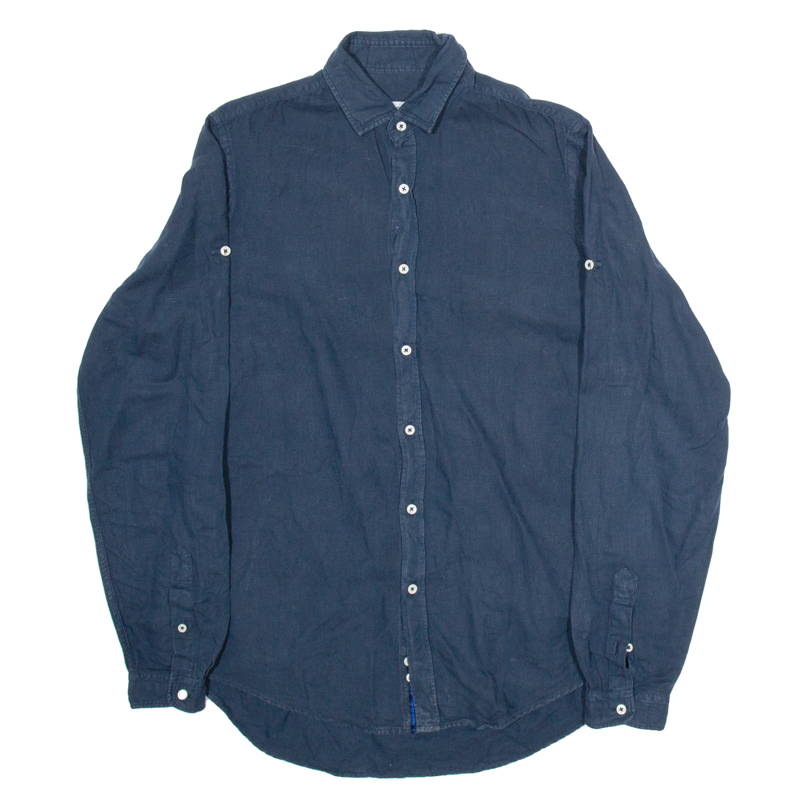 ZARA Slim Fit Mens Plain Shirt Blue Long Sleeve M Refurbished - N/A refurbished available on Cerqular