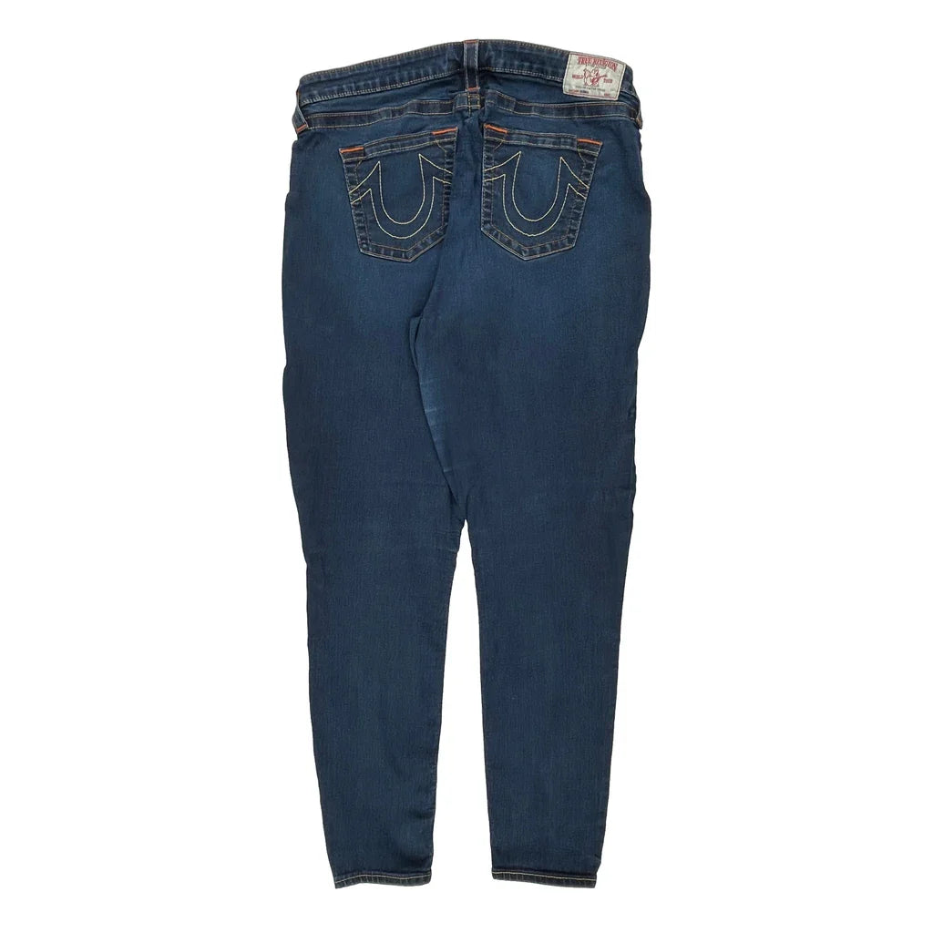 True Religion Skinny Jeans - 36W 29L Blue Cotton Refurbished - Thrifted (note: this is a term often used to describe second- refurbished available on Cerqular