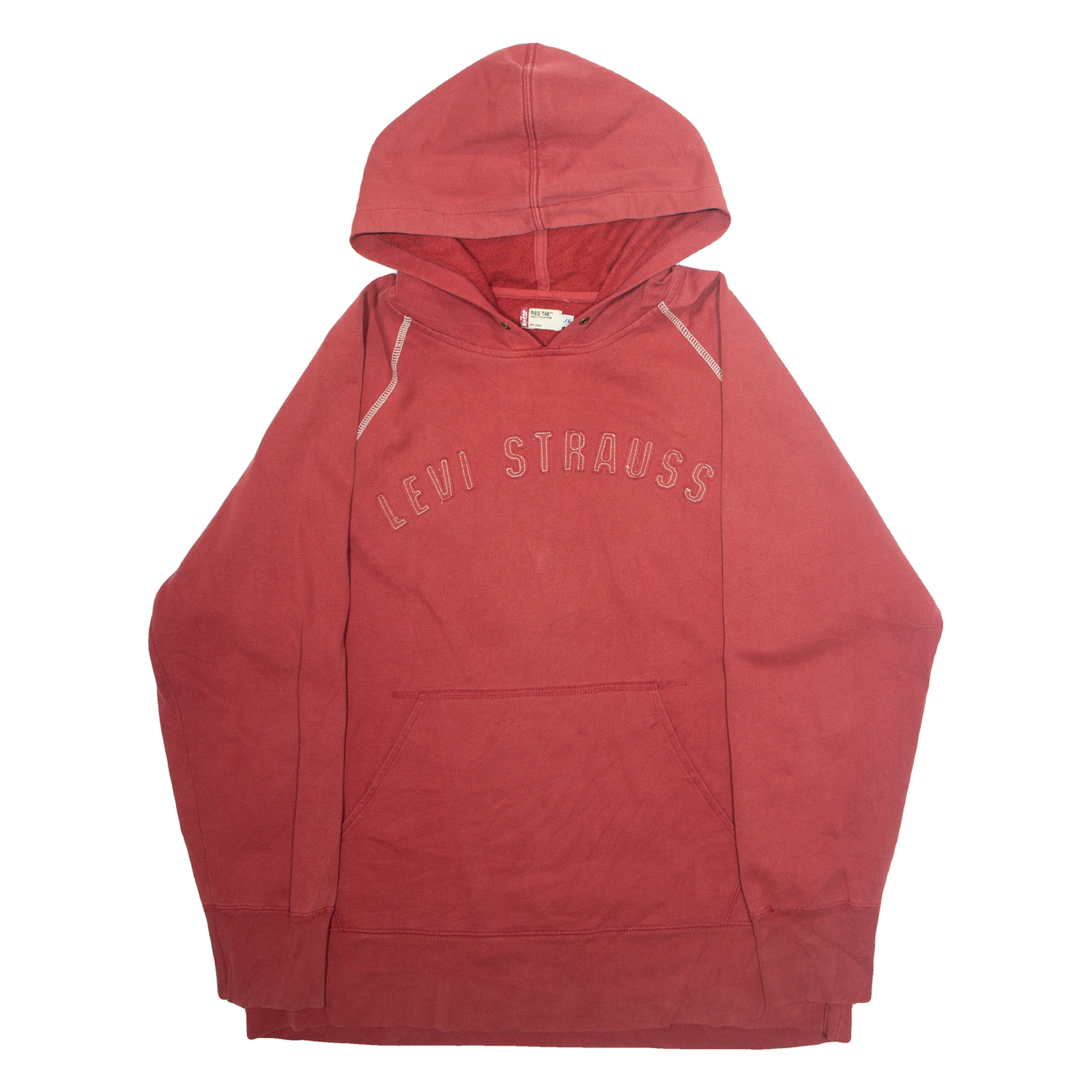 LEVI'S Mens Red Hoodie L Refurbished - N/A refurbished available on Cerqular
