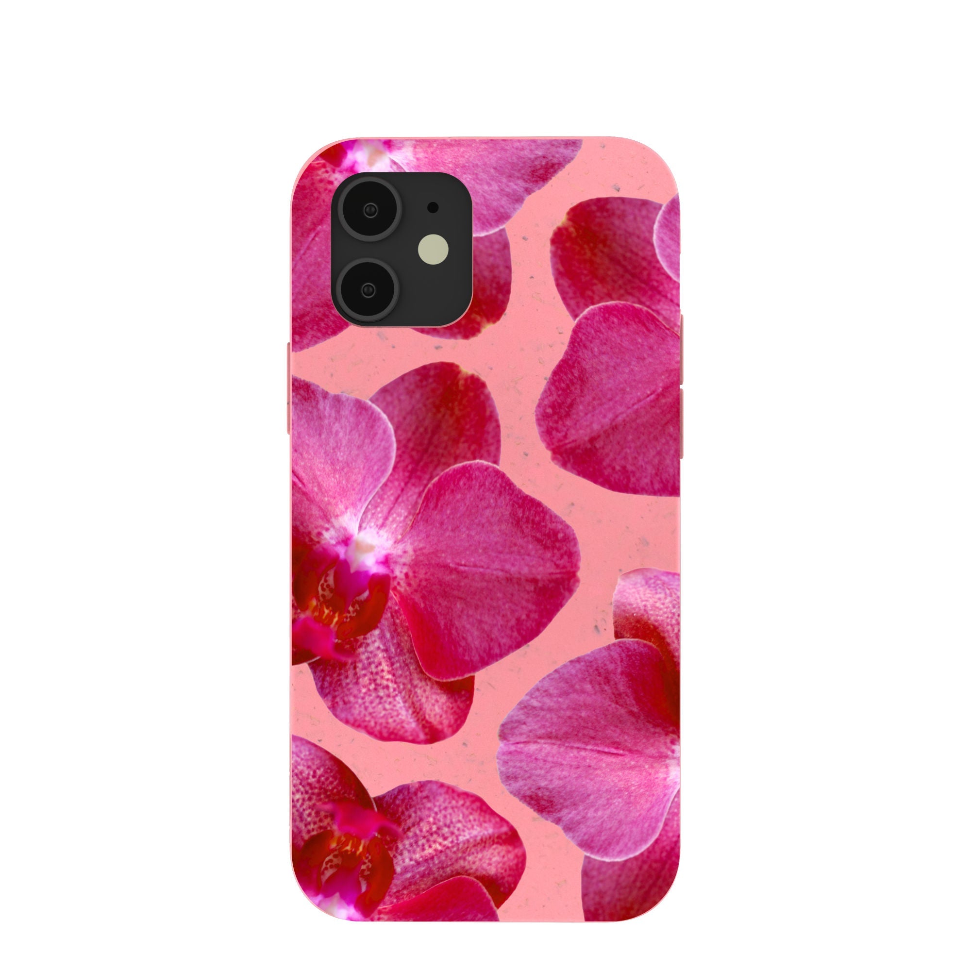 Bubblegum Pink Pink Orchids iPhone 12/ iPhone 12 Pro Case Refurbished - Pela Case refurbished available on Cerqular