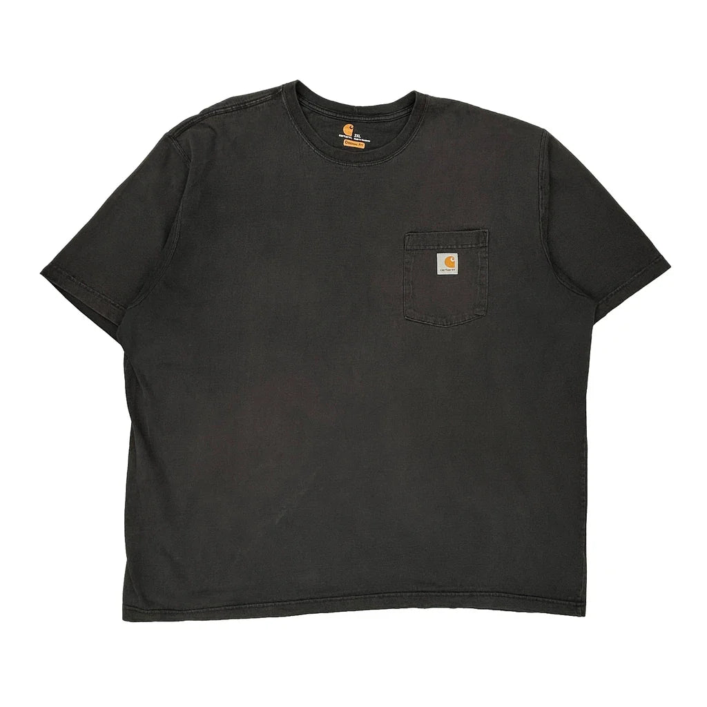 Buy Carhartt T-Shirt - 2XL Black Cotton Refurbished - $20.09 Carhartt T-Shirt - 2XL Black Cotton Refurbished - Thrifted (note: this is a term often used to describe second- refurbished available on Cerqular