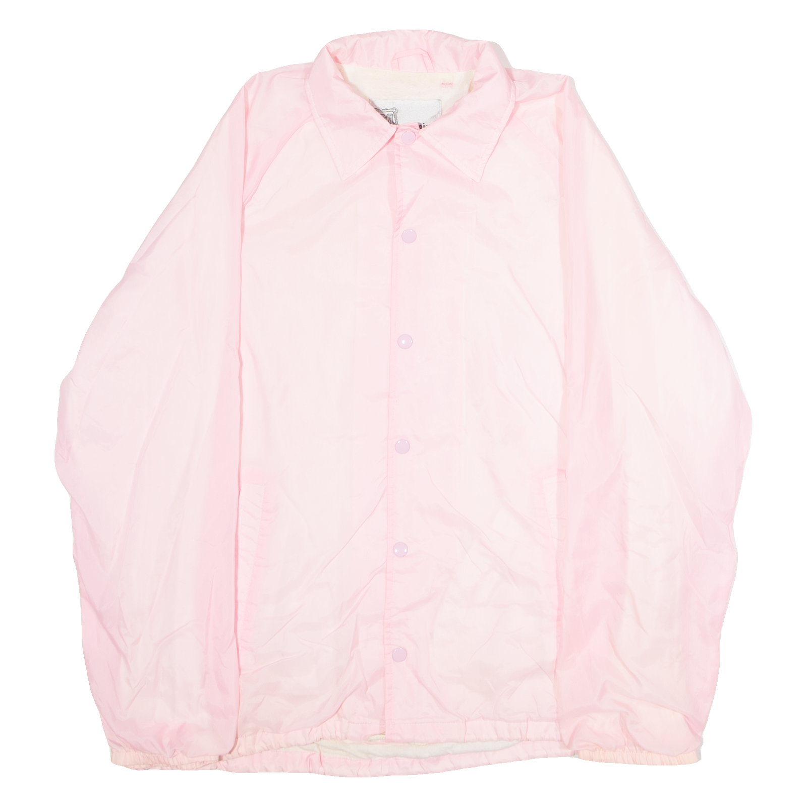MASTERPIECE COLLECTION Mens Coach Jacket Pink Nylon 80s M Refurbished - N/A refurbished available on Cerqular