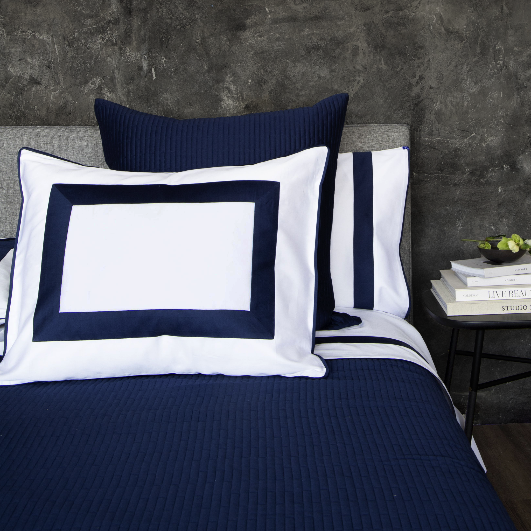 Sham | Size: King | Color: Marine | Touch: Sateen Refurbished - N/A refurbished available on Cerqular