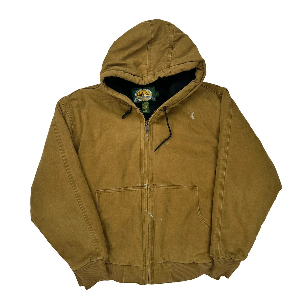 Cabelas Jacket - XL Brown Cotton Refurbished - Thrifted (note: this is a term often used to describe second- refurbished available on Cerqular