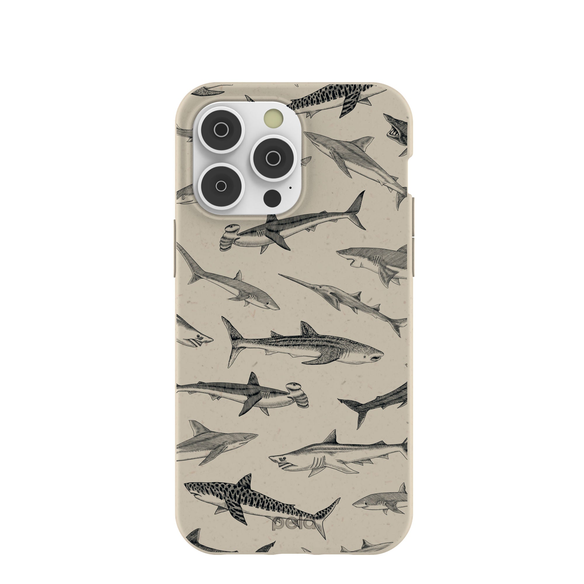 London Fog Shark World iPhone 14 Pro Max Case Refurbished - Pela Case refurbished available on Cerqular