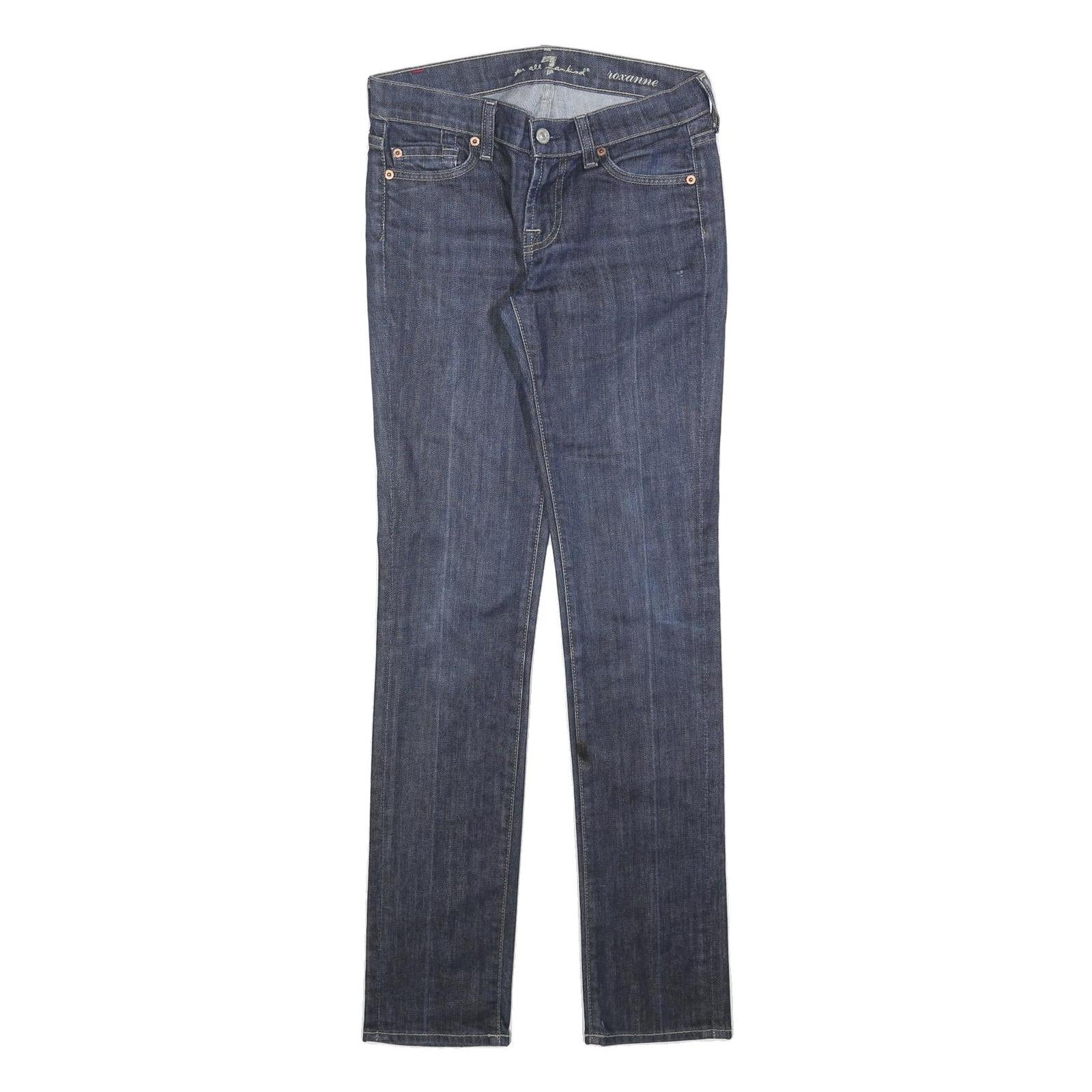 7 FOR ALL MANKIND Womens Jeans Blue Slim Skinny Denim Medium W28 L31 Stylish Refurbished - N/A refurbished available on Cerqular
