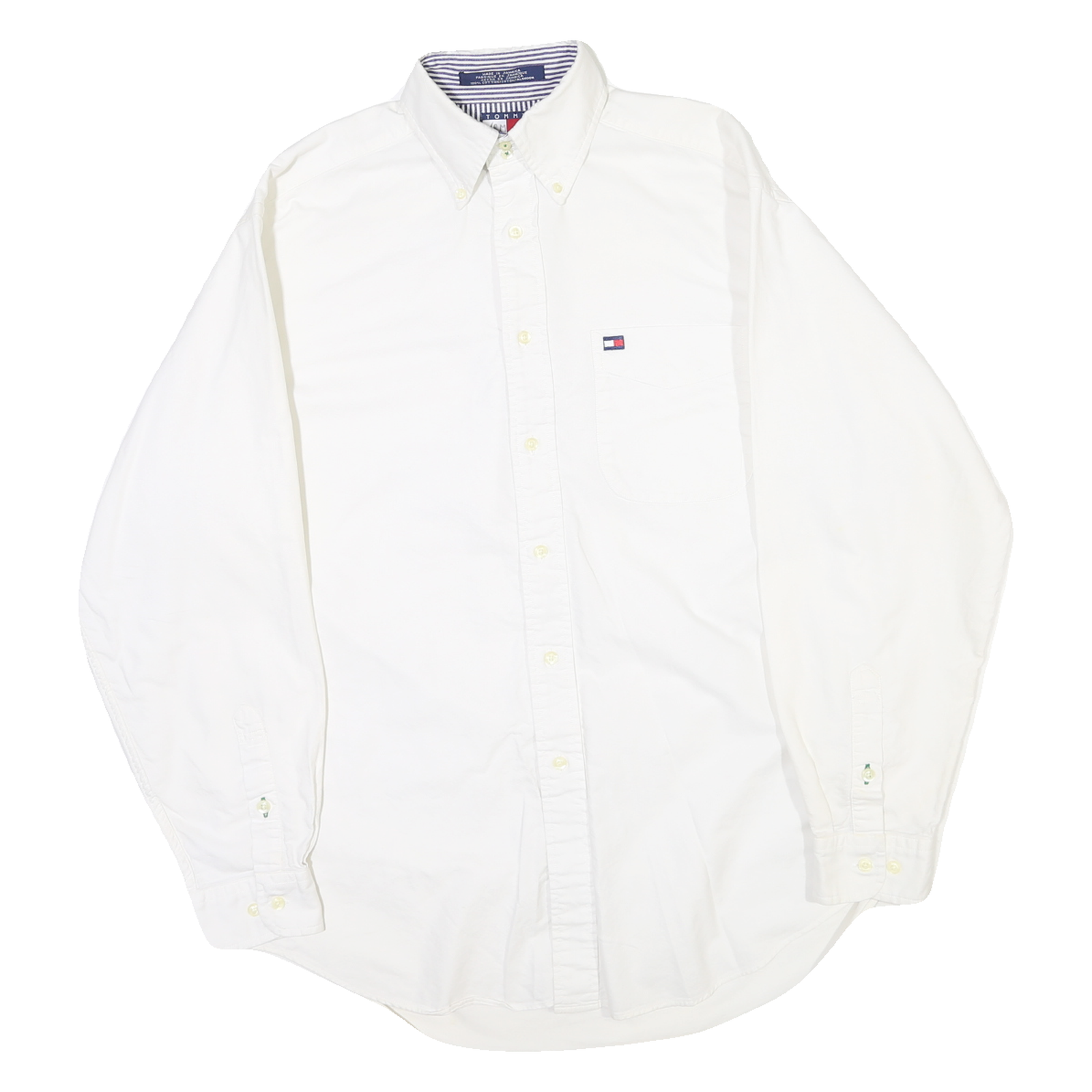 Buy TOMMY HILFIGER Mens White Button-Down Shirt S Classic Cotton Blend Long Sleeve Refurbished - $31.19 TOMMY HILFIGER Mens White Button-Down Shirt S Classic Cotton Blend Long Sleeve Refurbished - N/A refurbished available on Cerqular