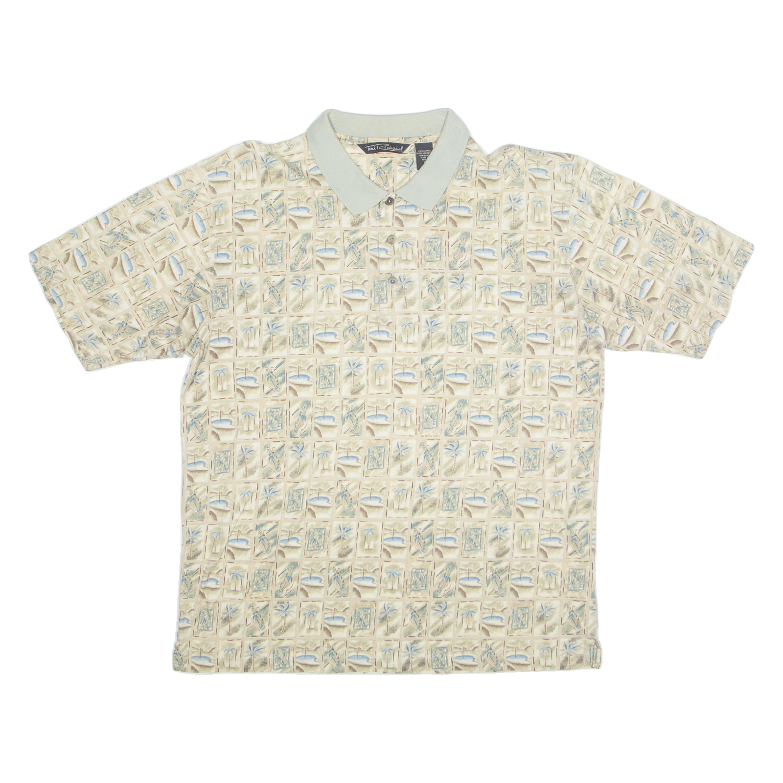 Buy TONI RICHARDS Mens Polo Shirt Cream 90s Floral M Refurbished - $15.59 TONI RICHARDS Mens Polo Shirt Cream 90s Floral M Refurbished - N/A refurbished available on Cerqular