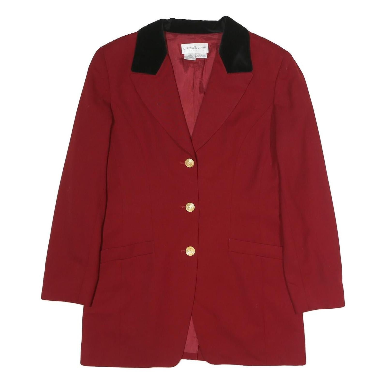 Buy Liz Claiborne Womens Red & Black Wool Blazer Jacket UK 12 Button Closure Refurbished - $41.59 Liz Claiborne Womens Red & Black Wool Blazer Jacket UK 12 Button Closure Refurbished - N/A refurbished available on Cerqular