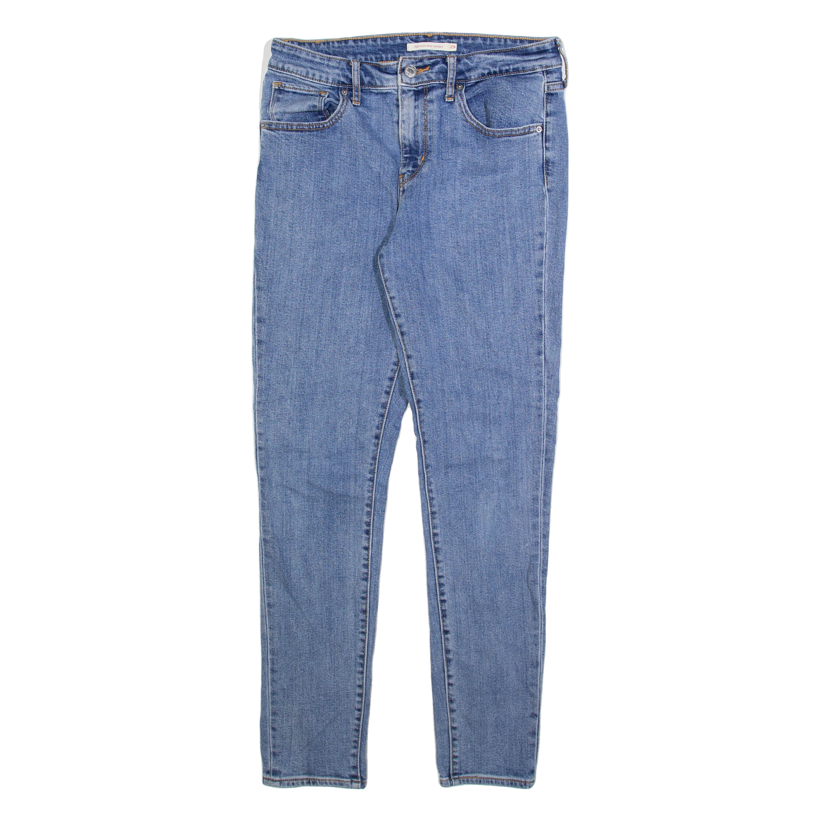 LEVI'S 721 Womens Jeans Blue Slim Skinny Stone Wash W29 L32 Refurbished - N/A refurbished available on Cerqular