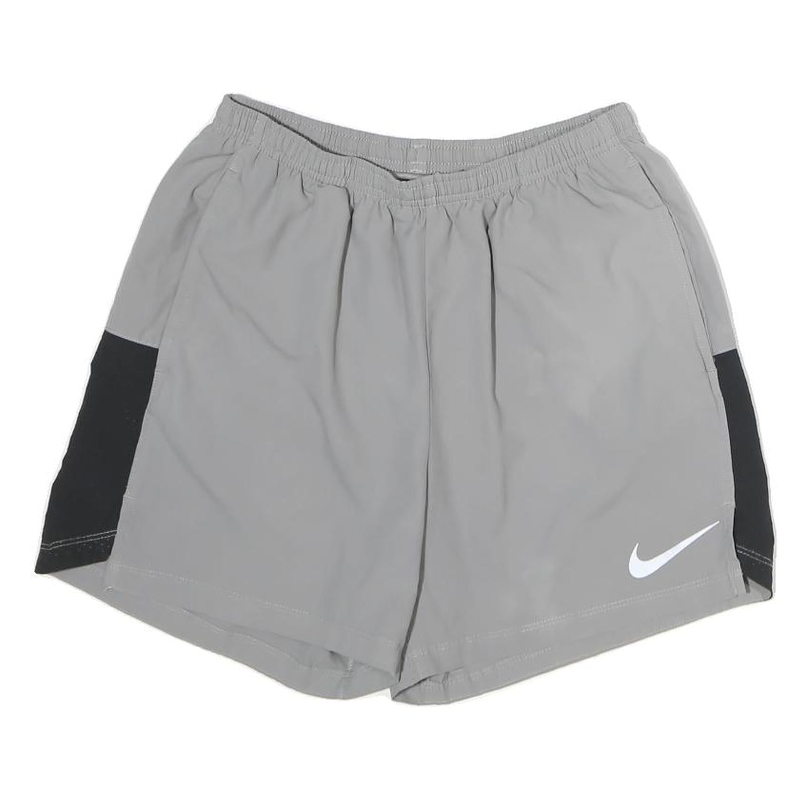 NIKE Mens Shorts Grey & Black Casual M W26 Polyester Sportswear Refurbished - N/A refurbished available on Cerqular