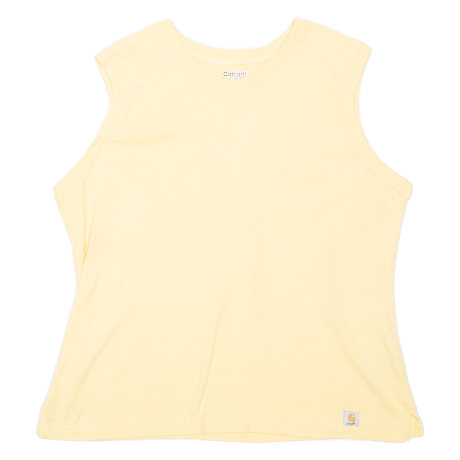 CARHARTT Womens T-Shirt Yellow Sleeveless XL Refurbished - N/A refurbished available on Cerqular