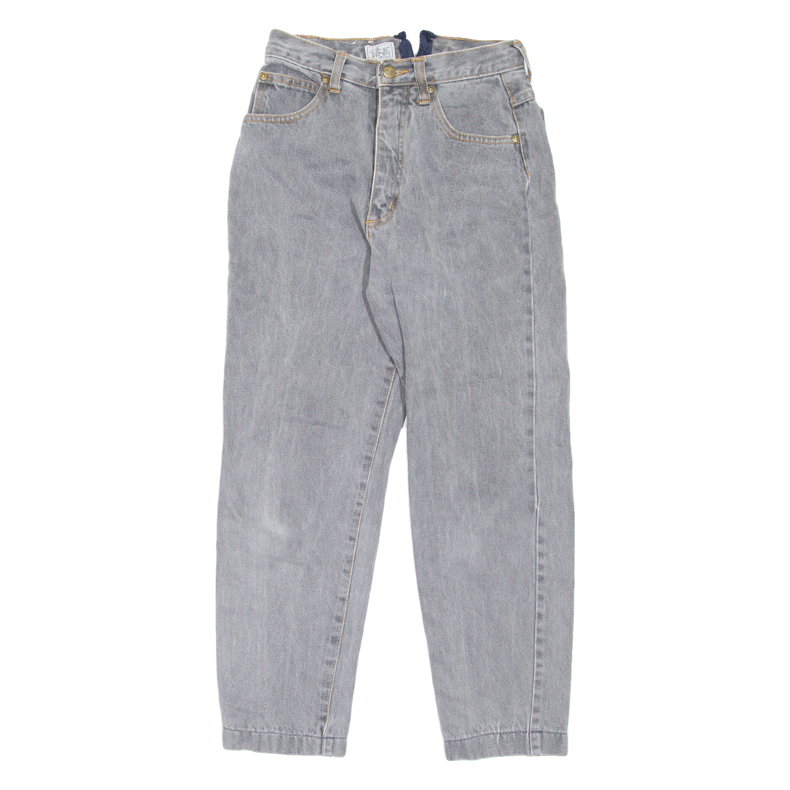TIME Womens Jeans Grey Regular Mom 90s W24 L24 Refurbished - N/A refurbished available on Cerqular