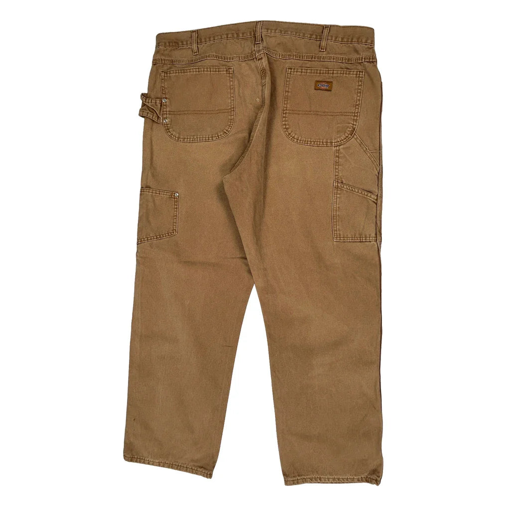Buy Dickies Double Knee Carpenter Trousers - 38W 30L Brown Cotton Refurbished - $50.91 Dickies Double Knee Carpenter Trousers - 38W 30L Brown Cotton Refurbished - Thrifted (note: this is a term often used to describe second- refurbished available on Cerqular