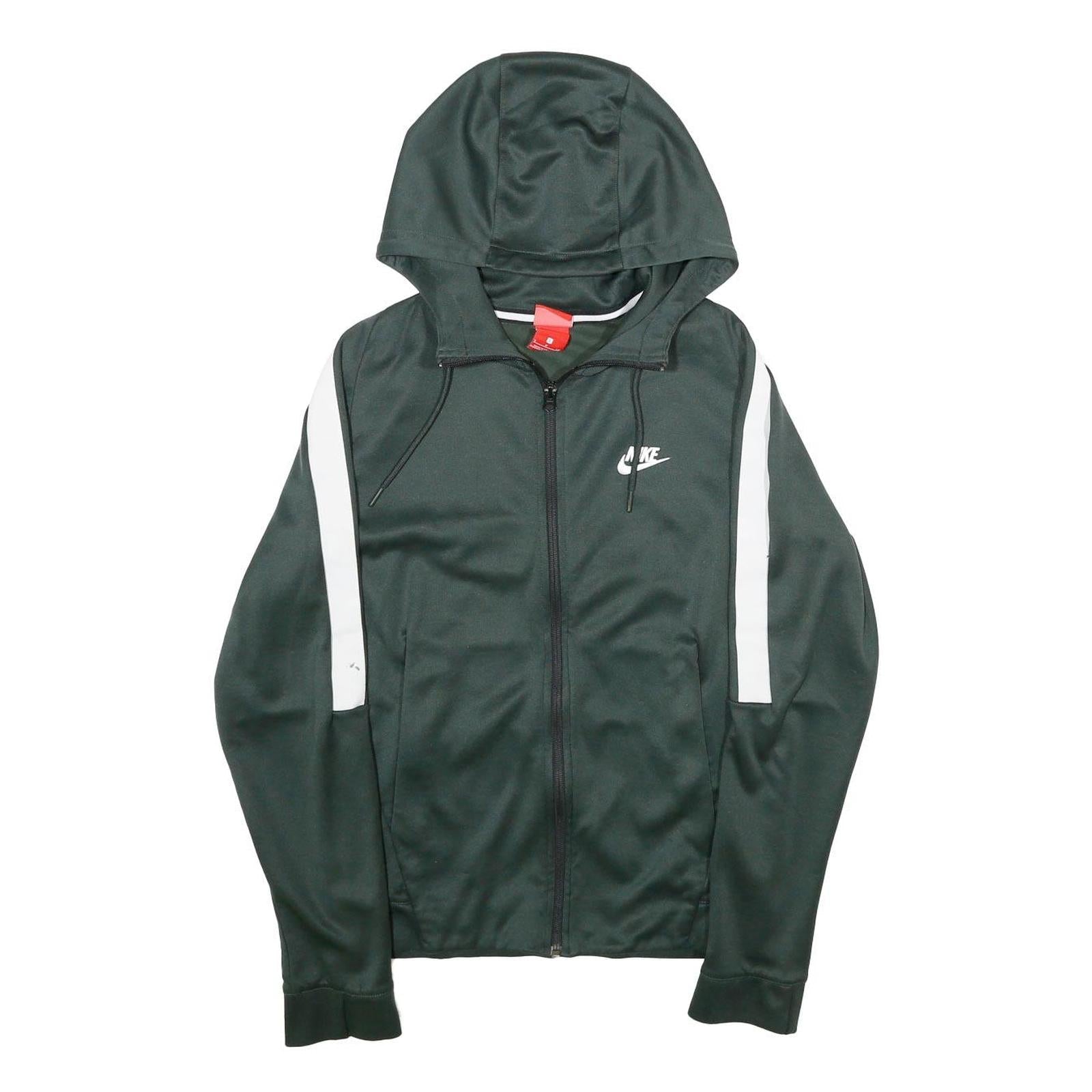 NIKE Mens Green & White Hooded Zip Up Hoodie S Sports Casual Activewear Refurbished - N/A refurbished available on Cerqular