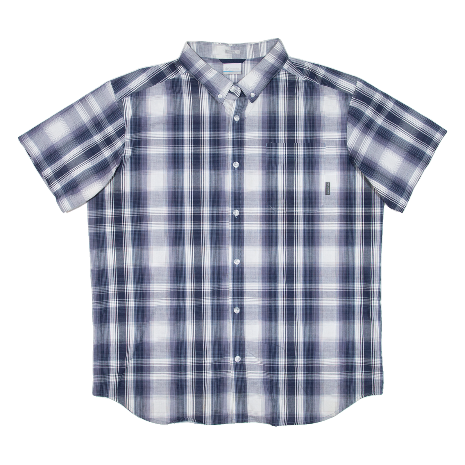 COLUMBIA Mens Shirt Blue Check XL Refurbished - N/A refurbished available on Cerqular