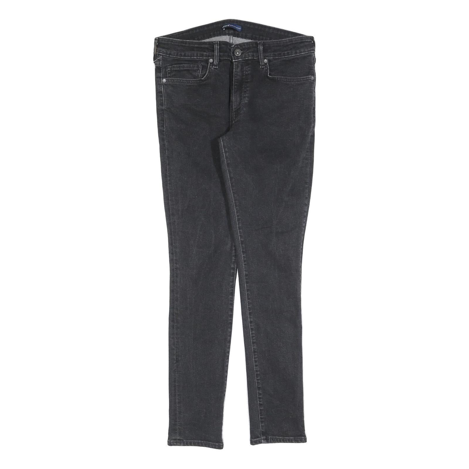 LEVI'S 711 Womens Slim Black Denim Raw Cotton Blend W30 L30 Skinny Jeans Refurbished - N/A refurbished available on Cerqular