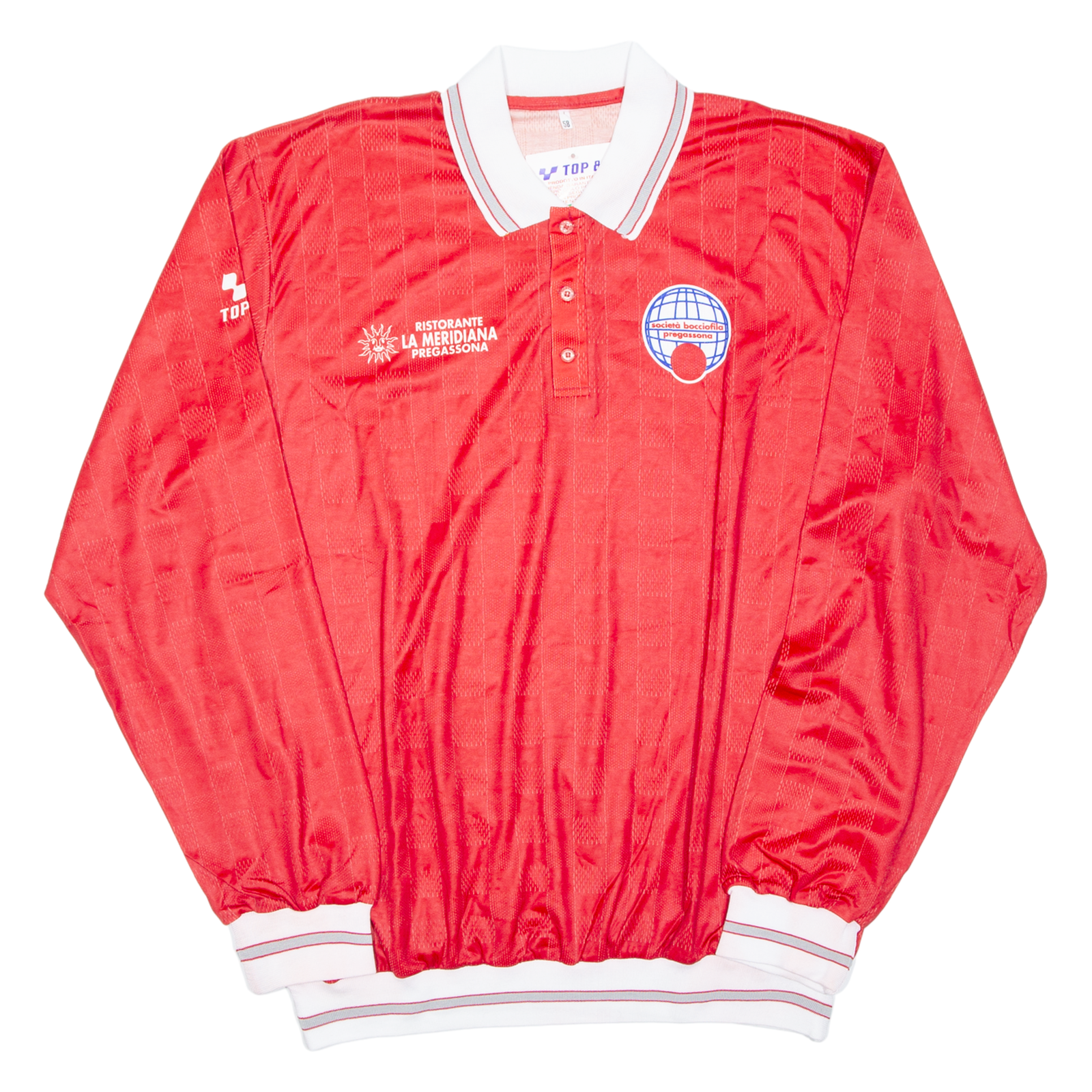 Mens Polo Shirt Red Long Sleeve 2XL Refurbished - N/A refurbished available on Cerqular
