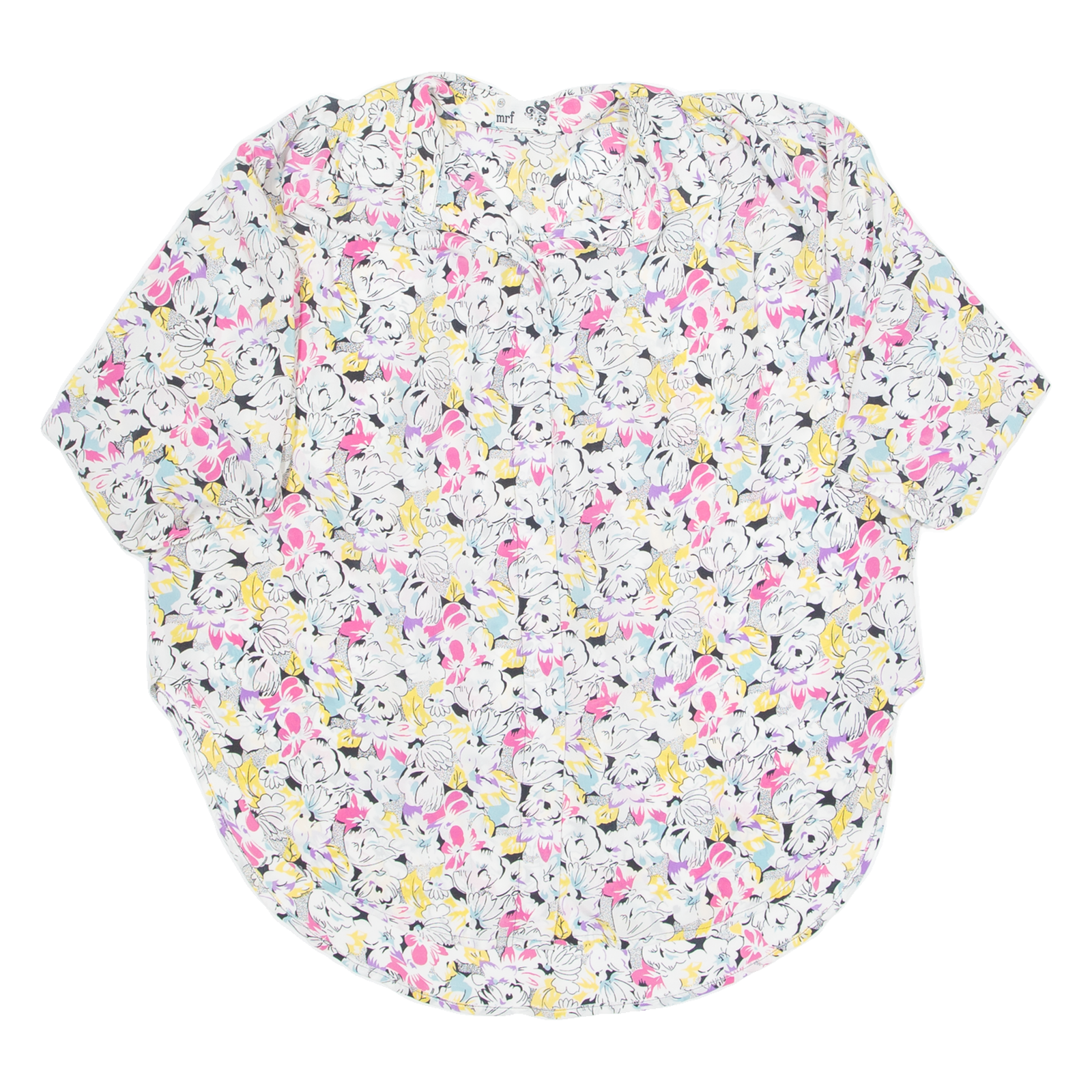 Womens Printed Blouse White 3/4 Sleeve Floral 2XL Refurbished - N/A refurbished available on Cerqular