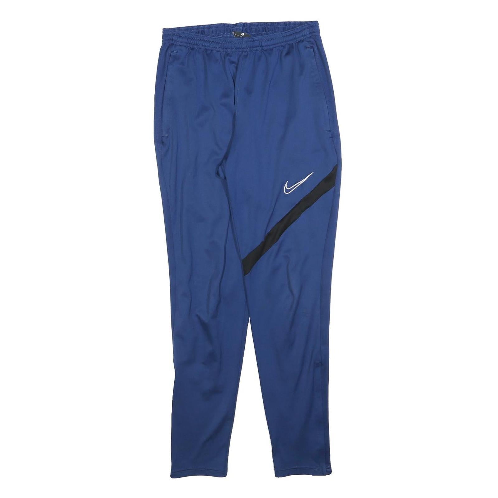 NIKE Mens Joggers Blue & Black Slim Tapered S W26 L28 Nike Swoosh Sportswear Refurbished - N/A refurbished available on Cerqular