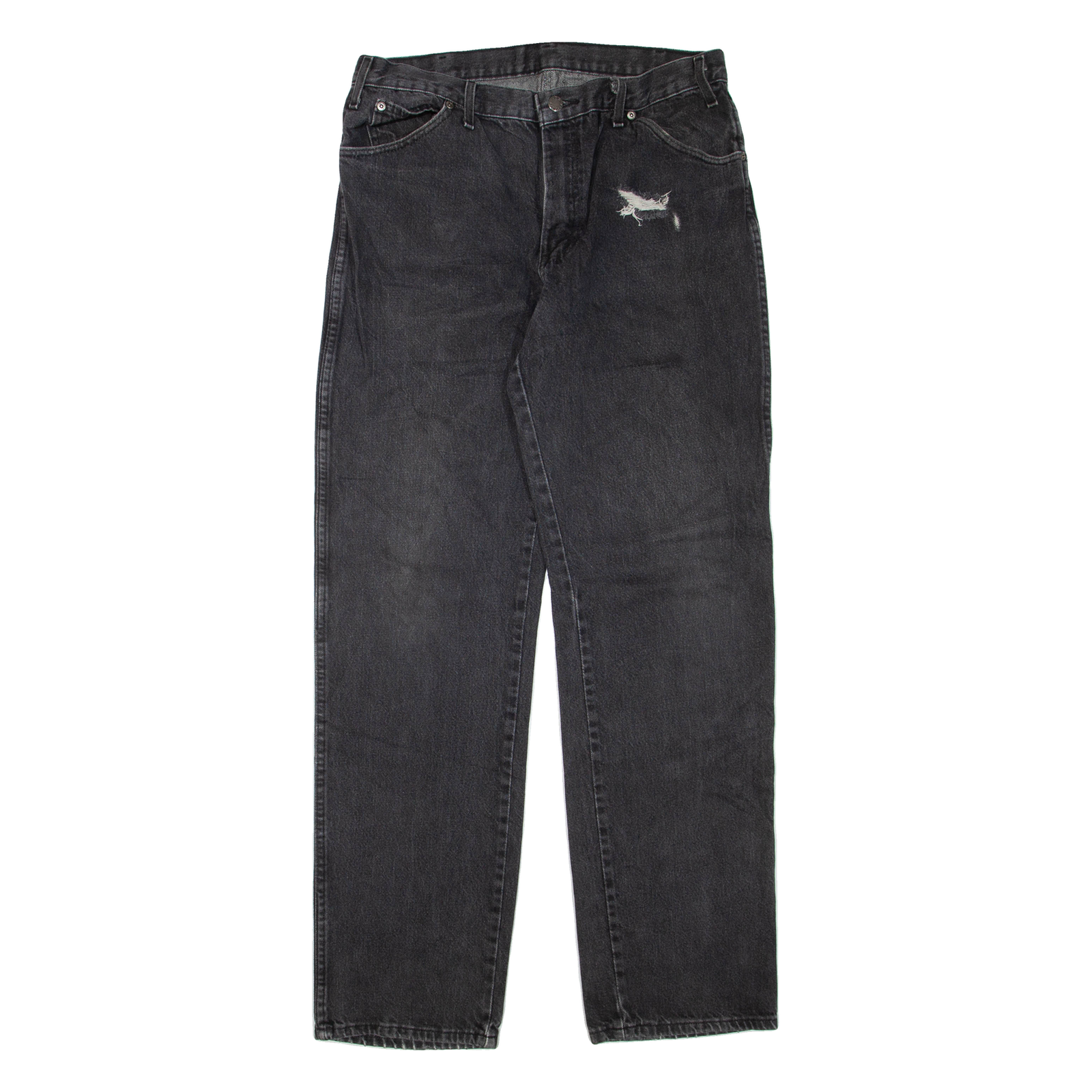 DICKIES Womens Jeans Black Regular Straight W34 L34 Refurbished - N/A refurbished available on Cerqular