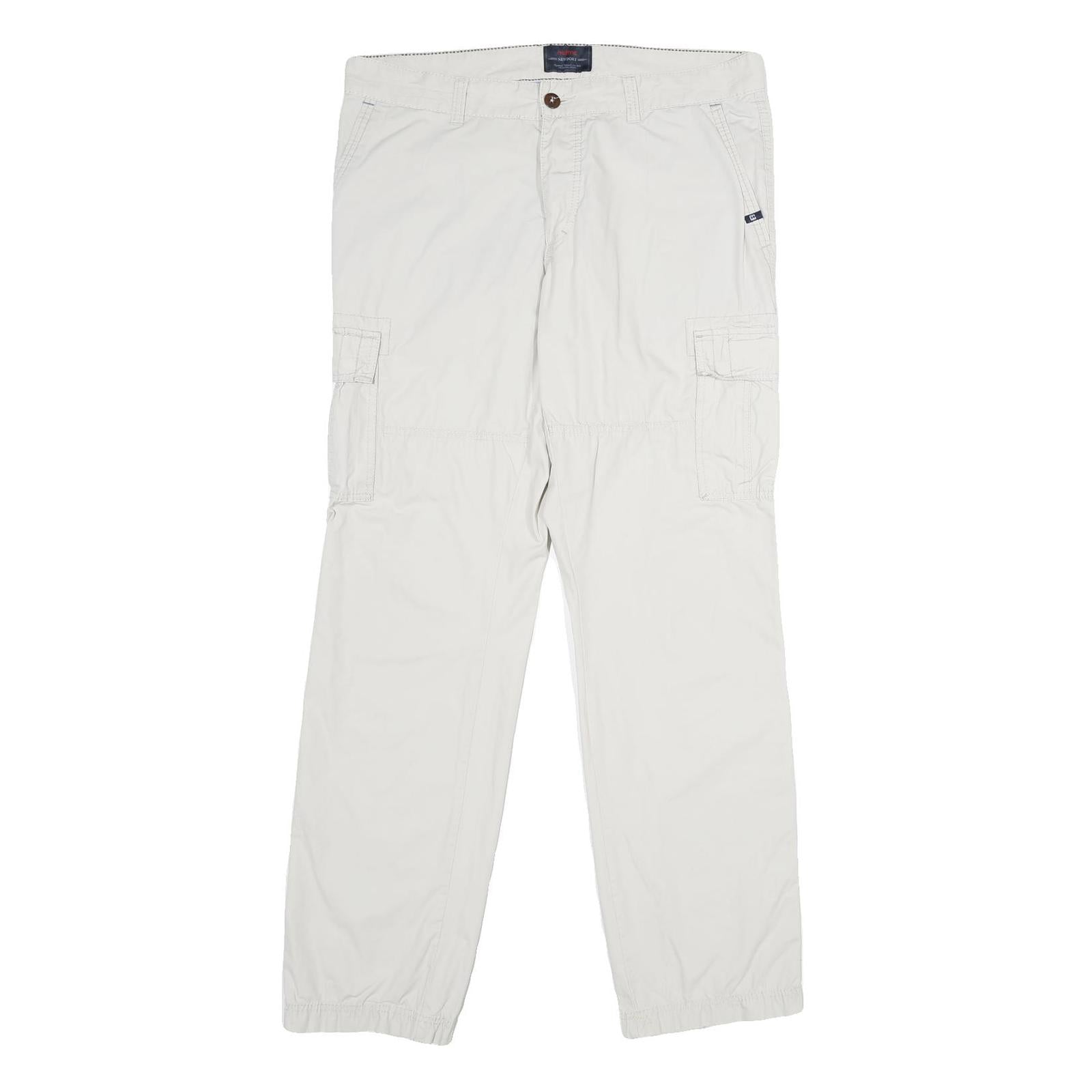 Buy NEWPORT Mens Cotton White Regular Cargo Trousers W36 L34 Casual Zip Closure Refurbished - $23.39 NEWPORT Mens Cotton White Regular Cargo Trousers W36 L34 Casual Zip Closure Refurbished - N/A refurbished available on Cerqular