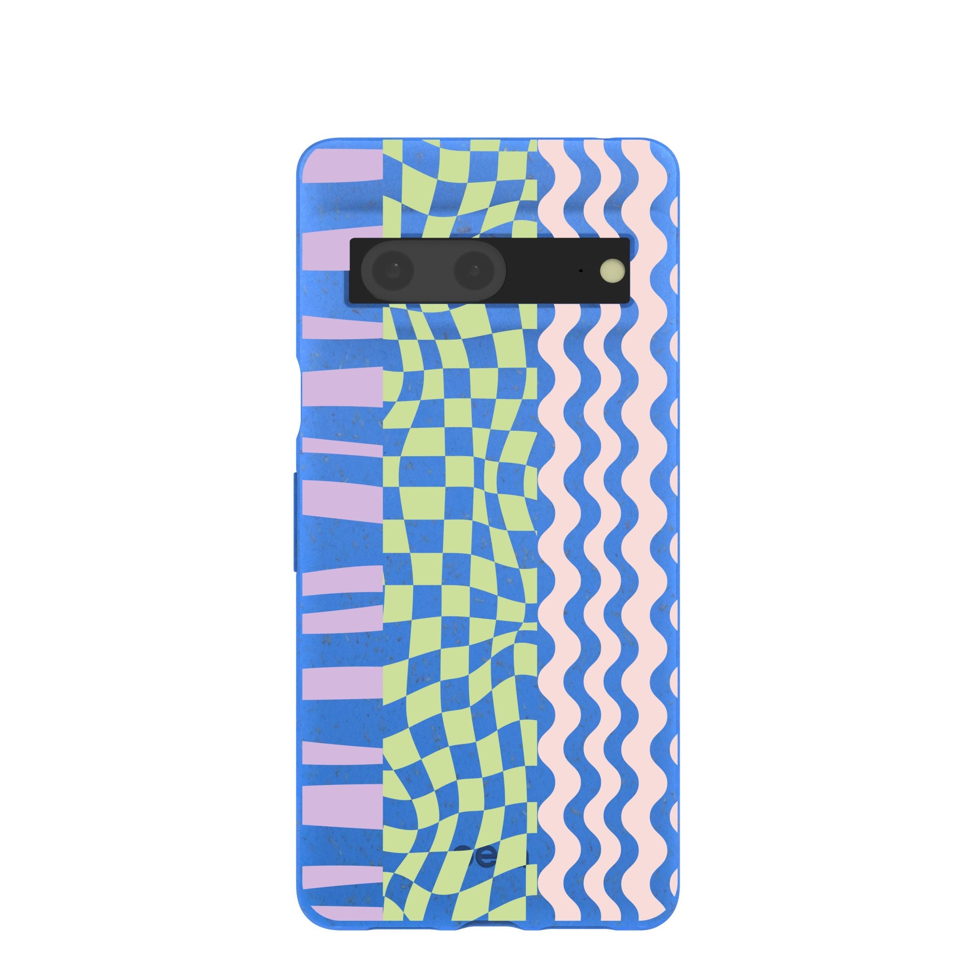 Electric Blue Mixed Up Google Pixel 7 Case Refurbished - Pela Case refurbished available on Cerqular