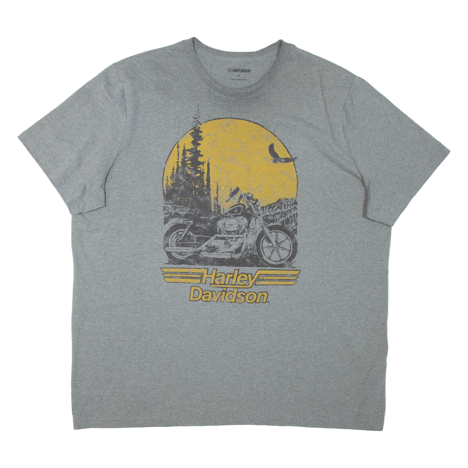 HARLEY DAVIDSON Mens T-Shirt Grey 3XL Refurbished - N/A refurbished available on Cerqular