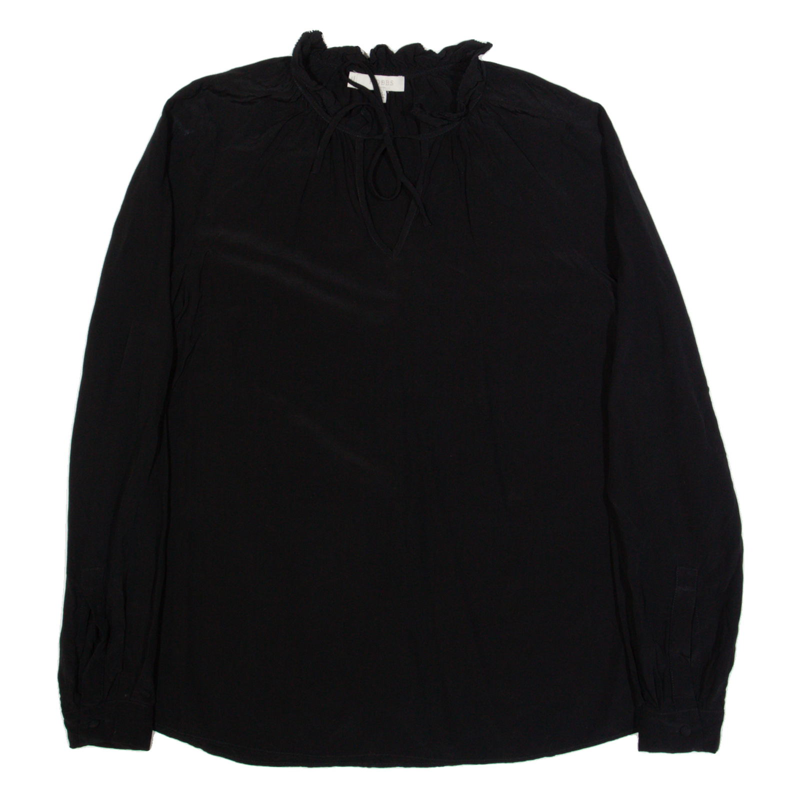 HOBBS LONDON Womens Oversized Blouse Black V-Neck Long Sleeve UK 8 Refurbished - N/A refurbished available on Cerqular