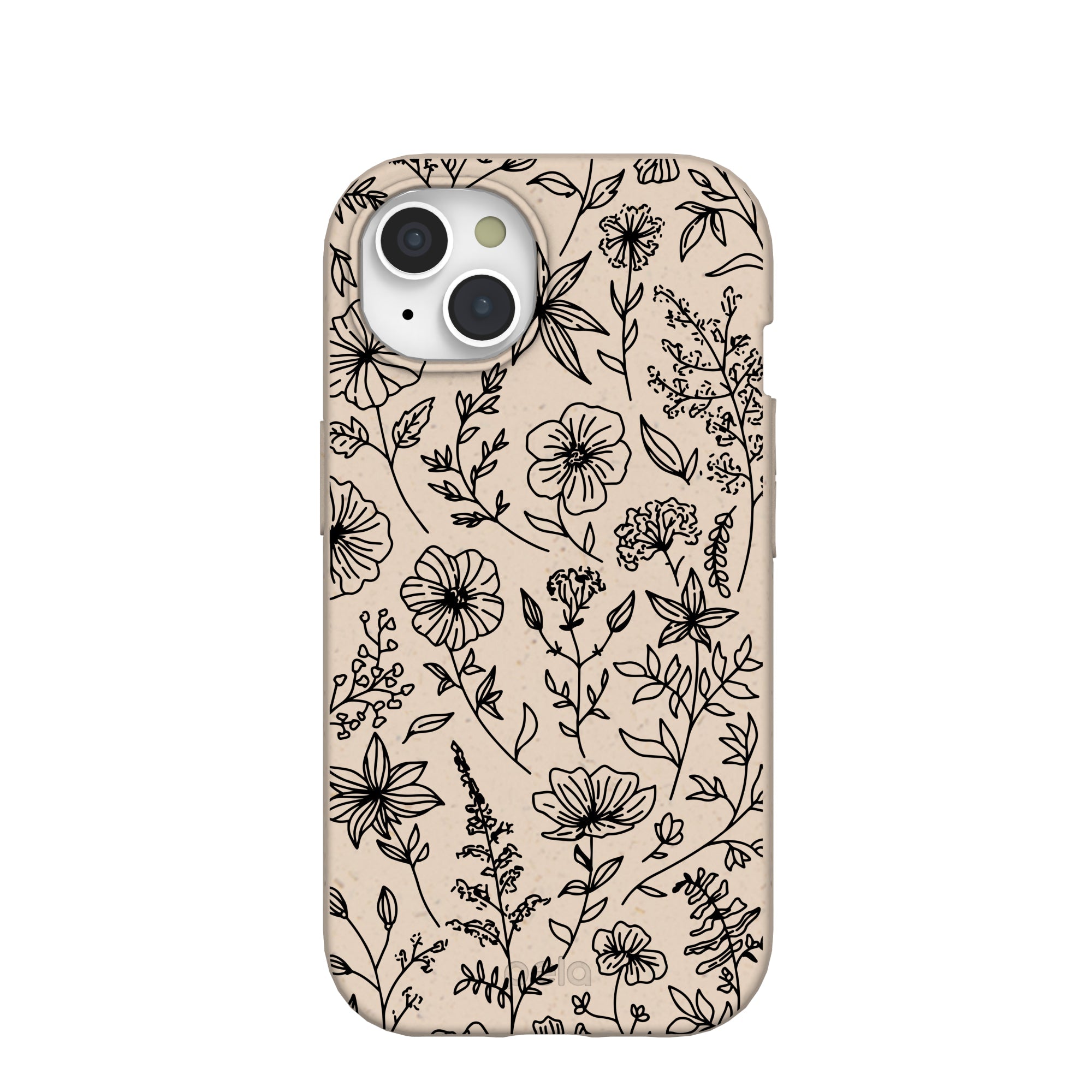 Seashell Wild Flower iPhone 15 Case Refurbished - Pela Case refurbished available on Cerqular