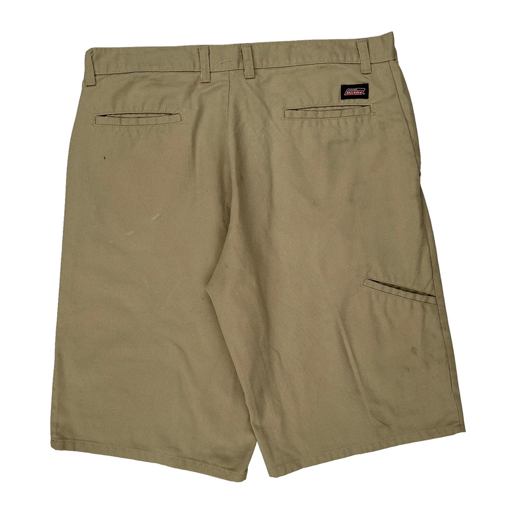 Dickies Chino Shorts - 36W 10L Khaki Cotton Refurbished - Thrifted (note: this is a term often used to describe second- refurbished available on Cerqular