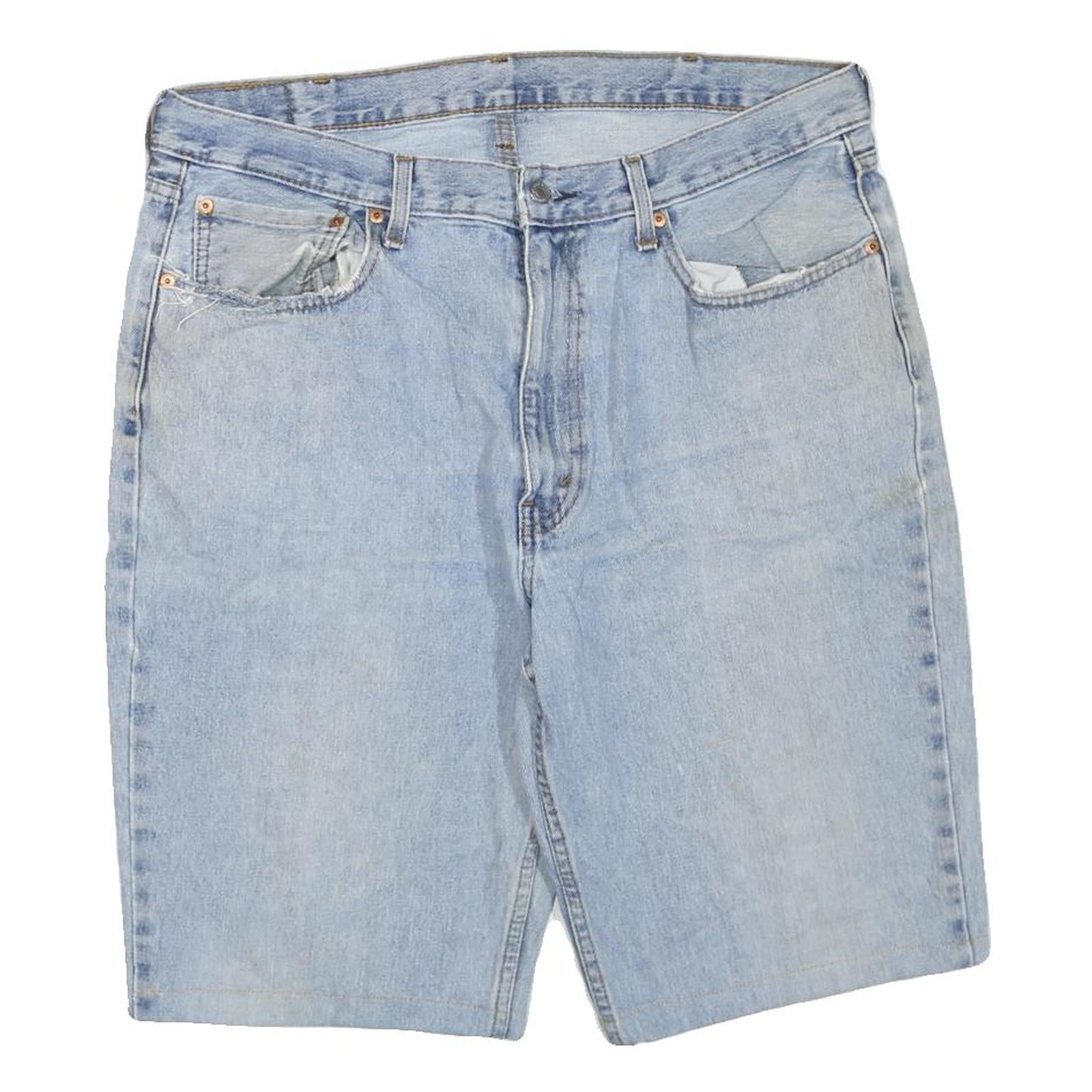 LEVI'S Mens Denim Blue Shorts XL W38 Classic Cotton Blend Refurbished - N/A refurbished available on Cerqular