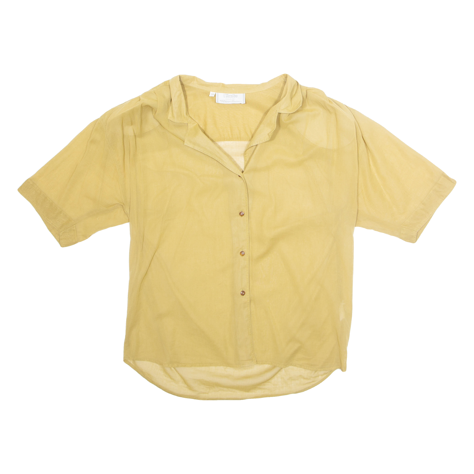 L'ARALDO Womens Blouse Green Collared L Refurbished - N/A refurbished available on Cerqular