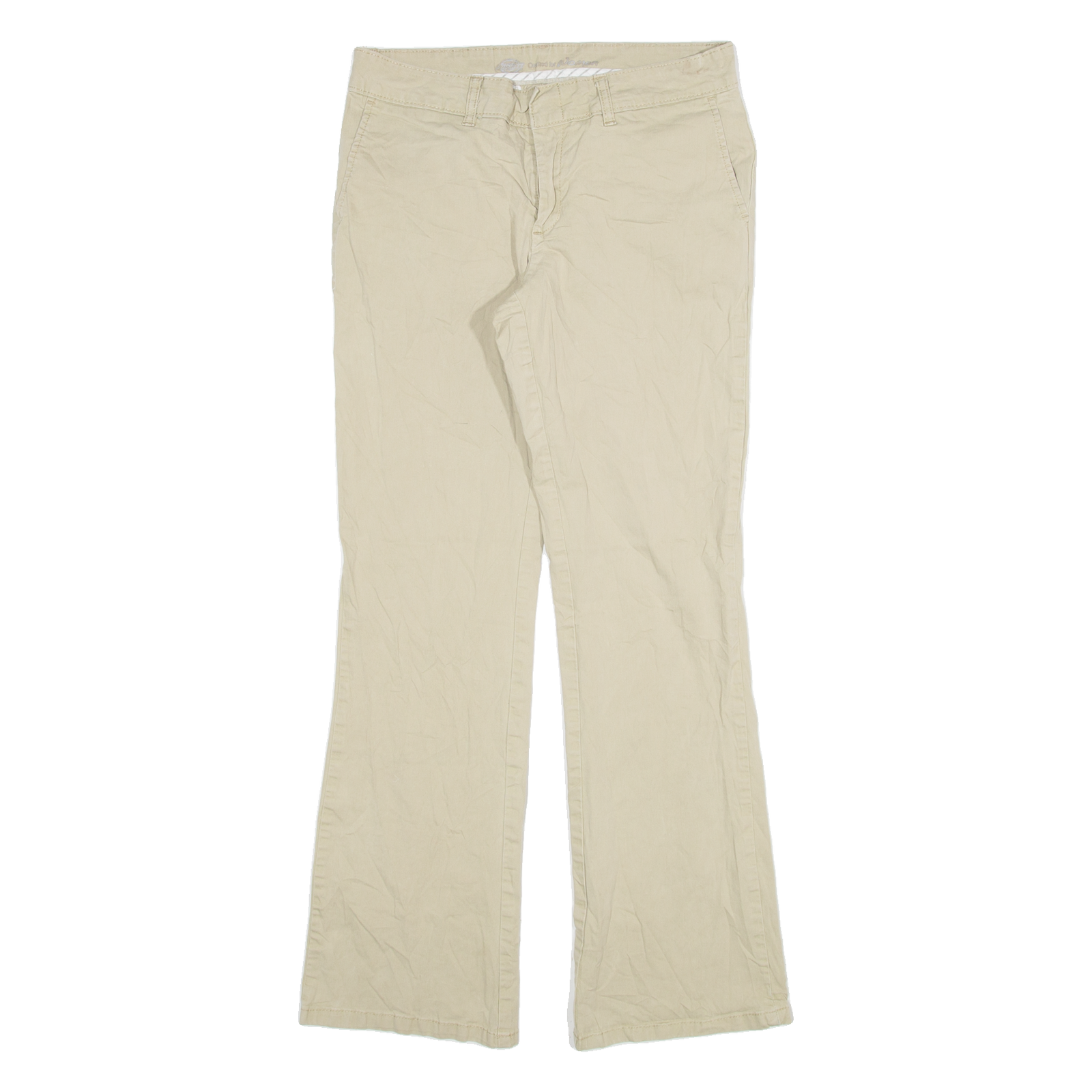 DICKIES Womens Trousers Beige Slim Bootcut W30 L29 Refurbished - N/A refurbished available on Cerqular