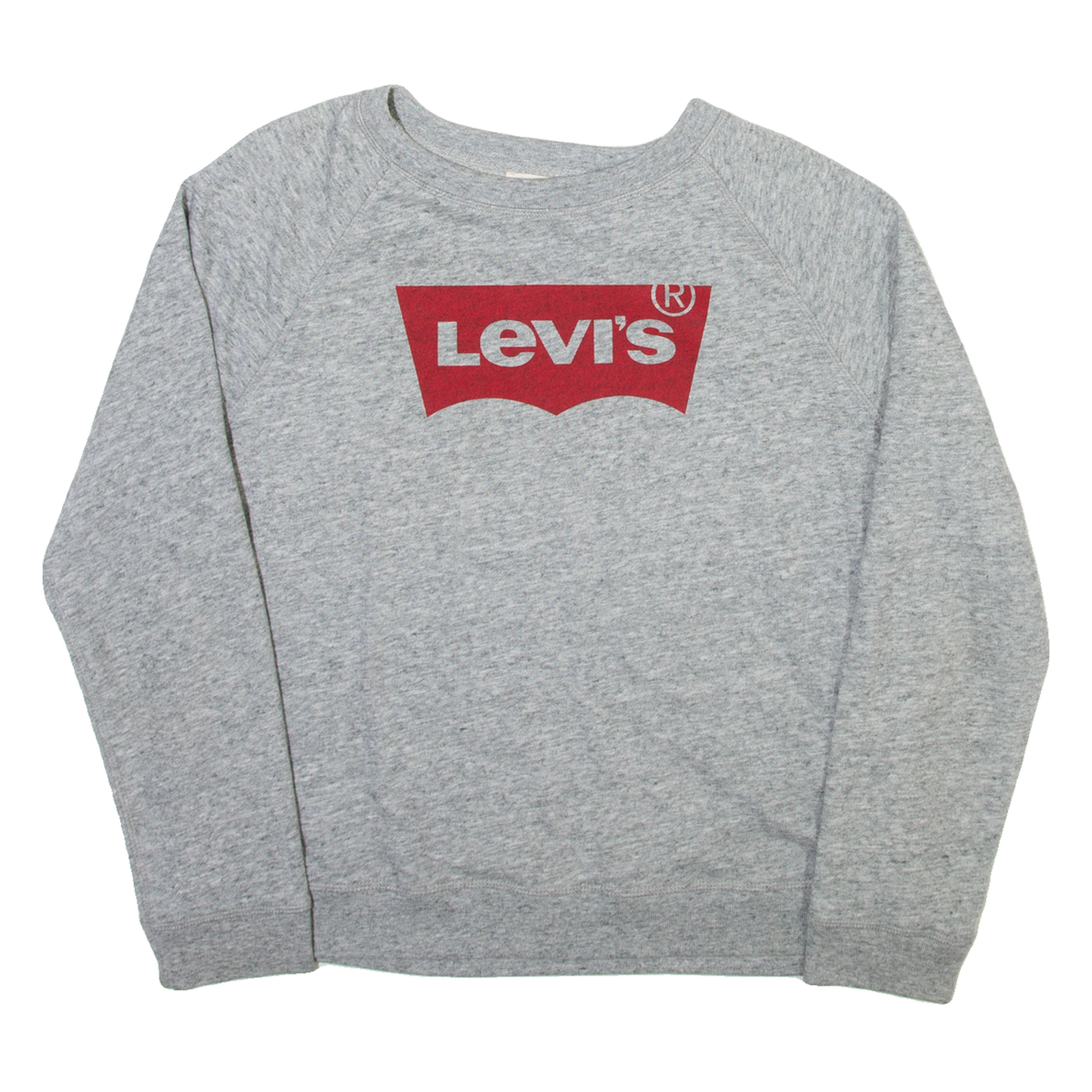 LEVI'S Womens Sweatshirt Grey Crew Neck L Refurbished - N/A refurbished available on Cerqular