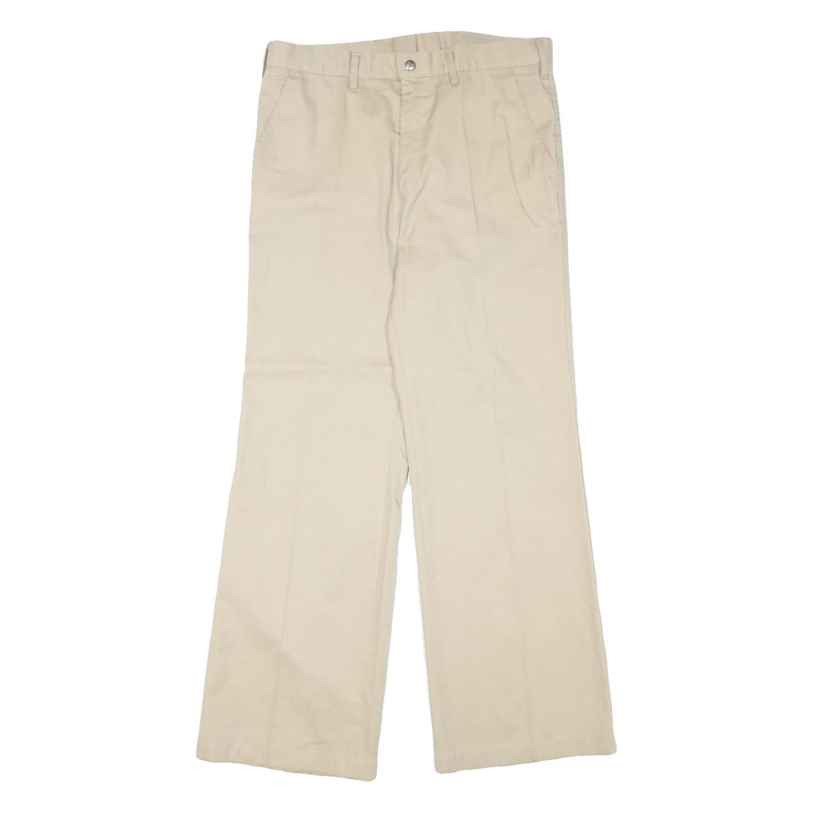 MCGREGOR Mens Cotton Blend Beige Regular Fit Straight Leg Trousers W32 L30 Refurbished - N/A refurbished available on Cerqular