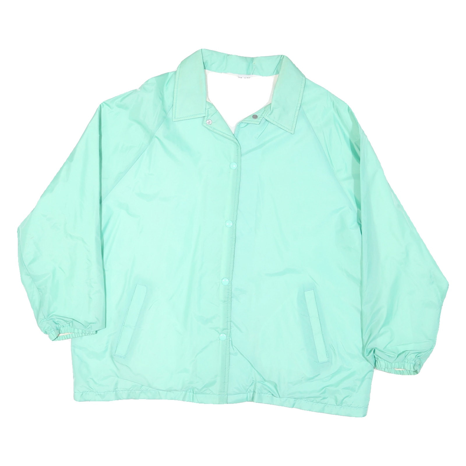 BALAIR Womens Mint Green Nylon Button Jacket XL Lightweight Casual Outerwear Refurbished - N/A refurbished available on Cerqular