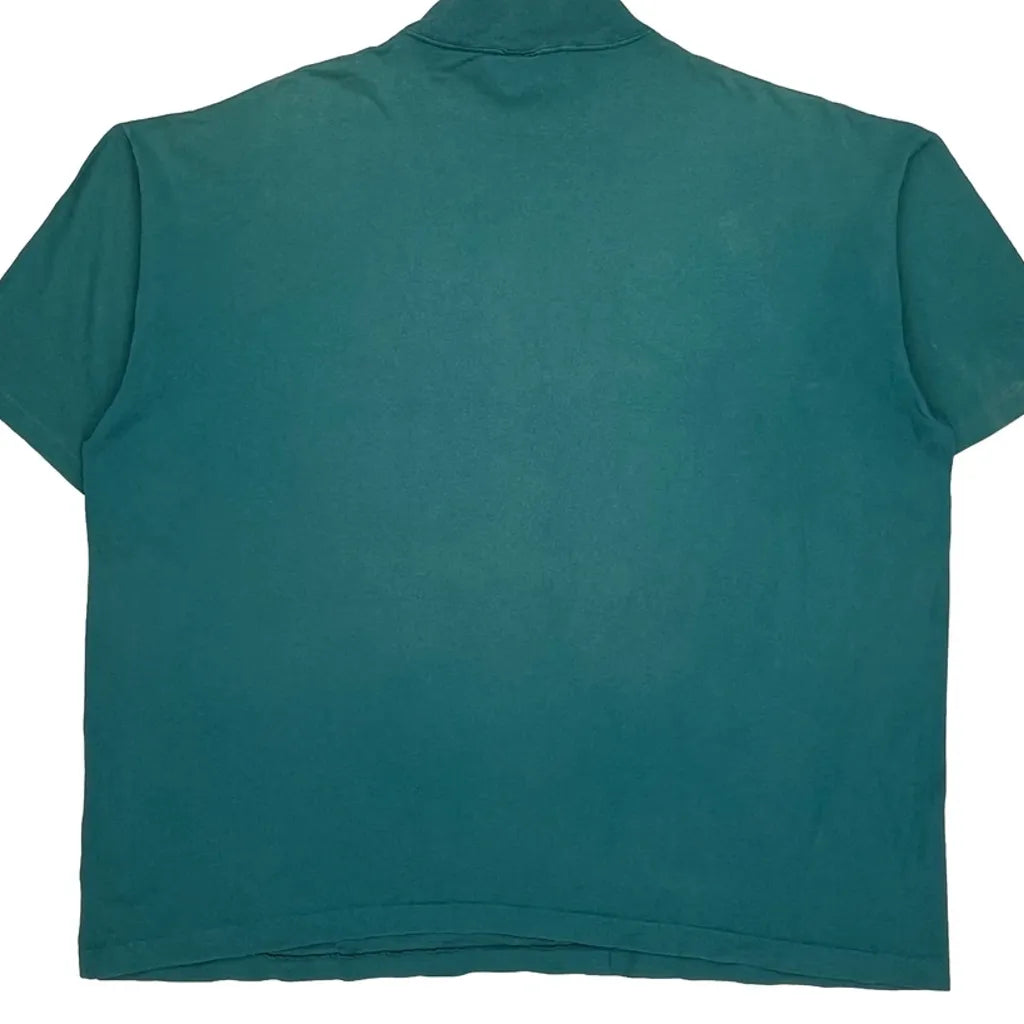 International Single Stitch T-Shirt - Large Green Cotton Refurbished - Thrifted (note: this is a term often used to describe second- refurbished available on Cerqular