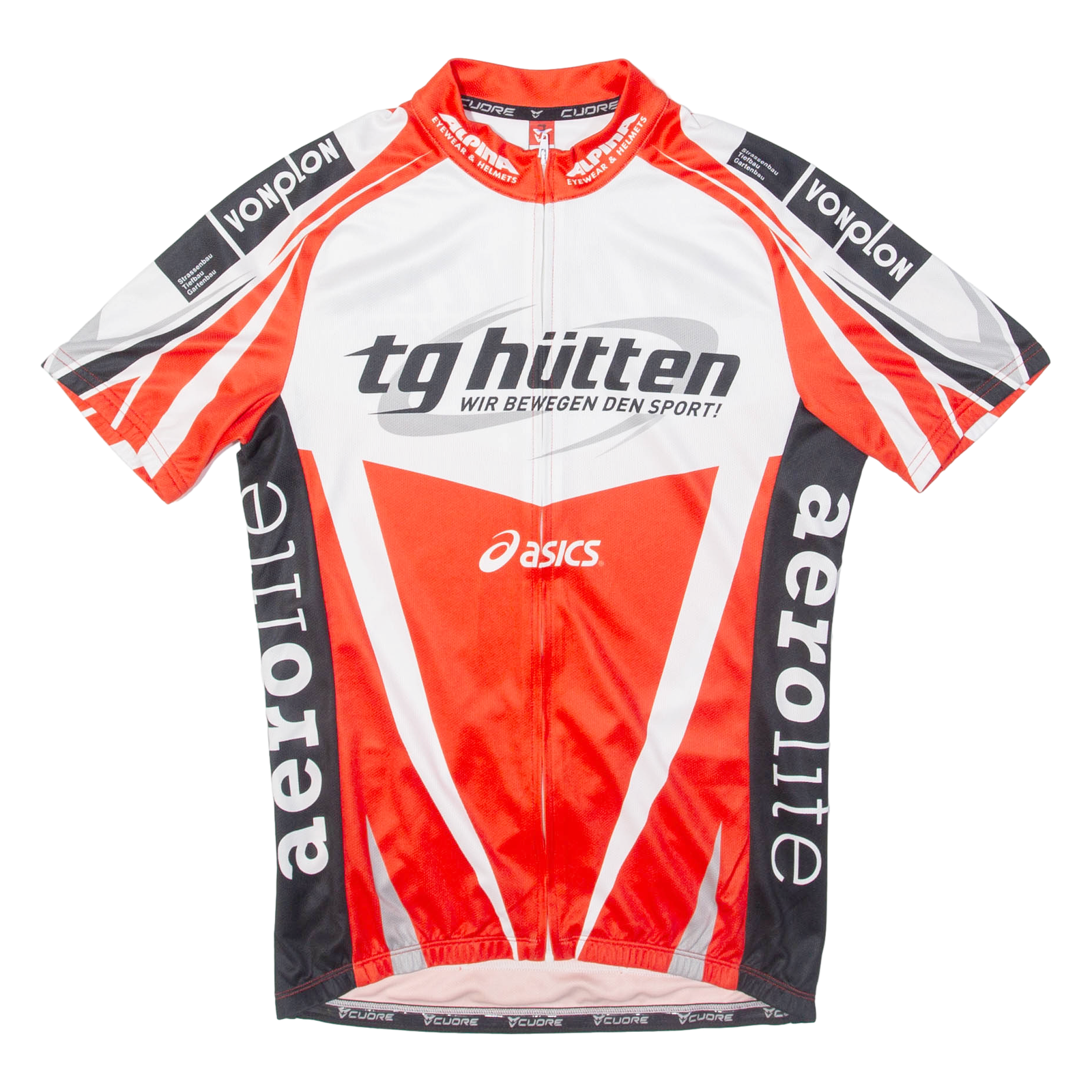 CUORE Full Zip Cycling Mens Jersey Red S Refurbished - N/A refurbished available on Cerqular